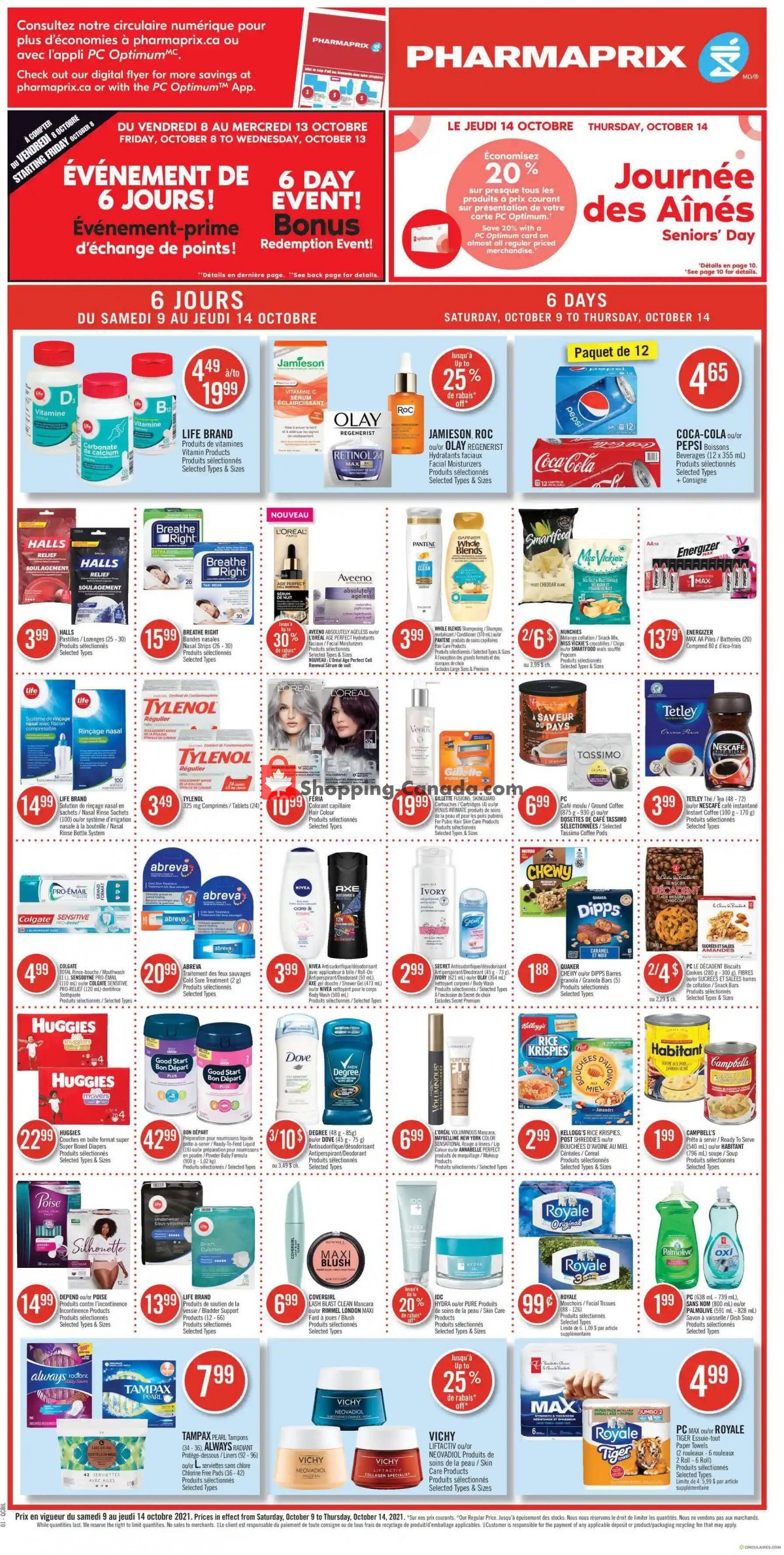 Pharmaprix flyer from Saturday October 9, 2021 to Thursday October 14, 2021 - page 5
