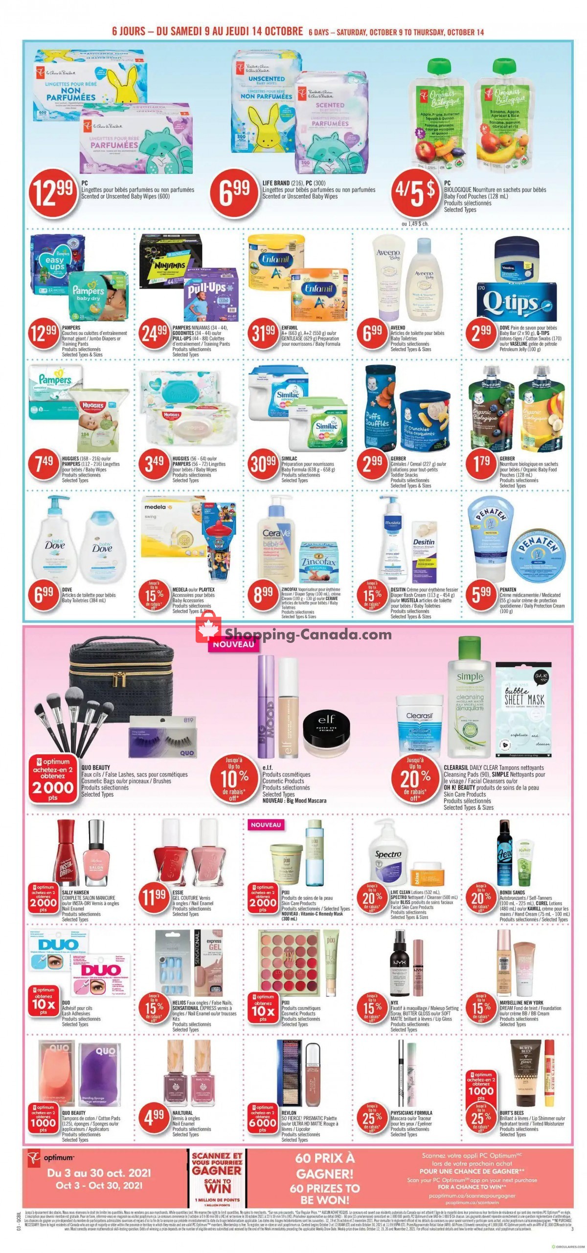 Pharmaprix flyer from Saturday October 9, 2021 to Thursday October 14, 2021 - page 7