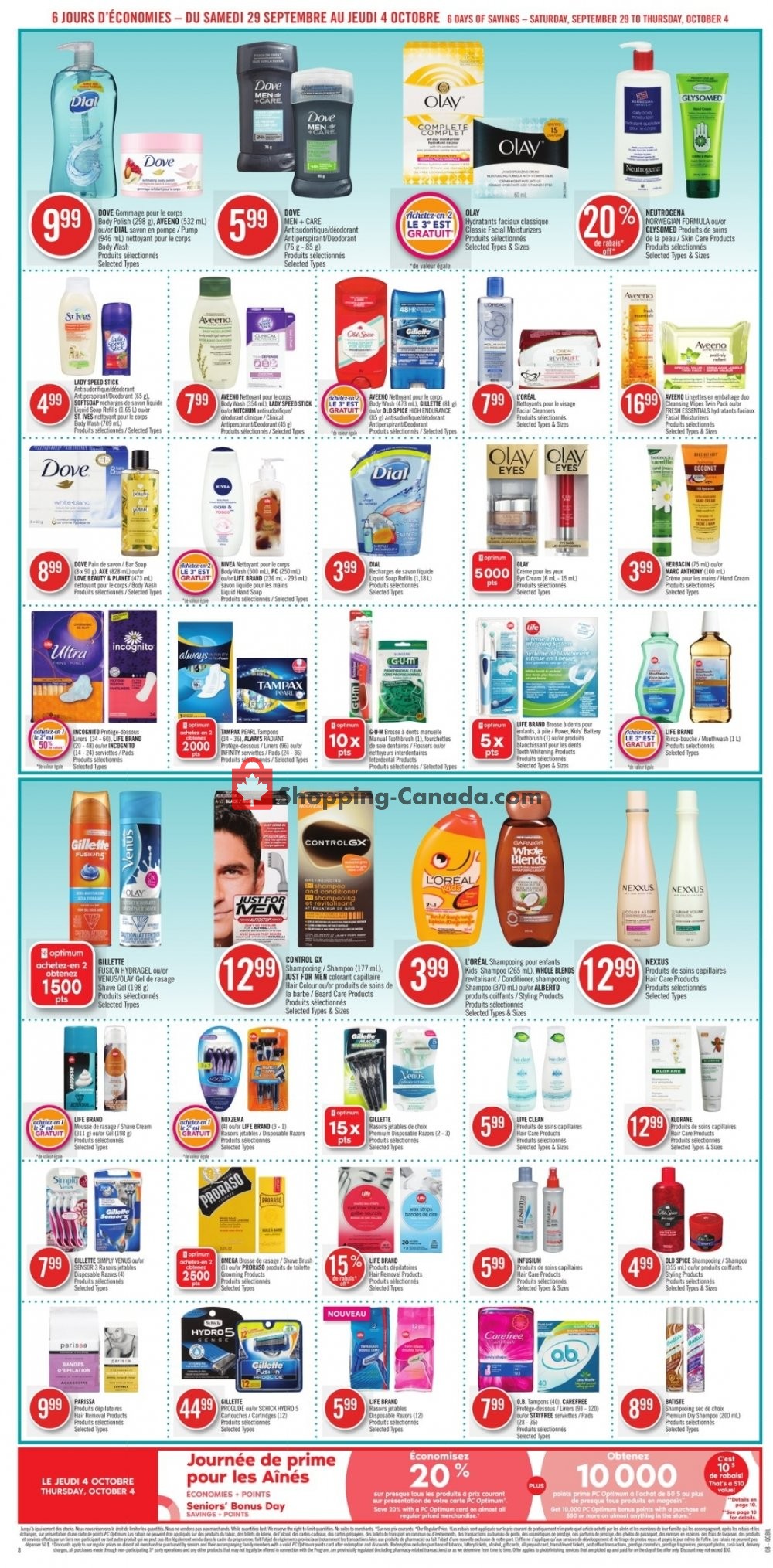 Pharmaprix flyer from Saturday September 29, 2018 to Thursday October 4, 2018 - page 12