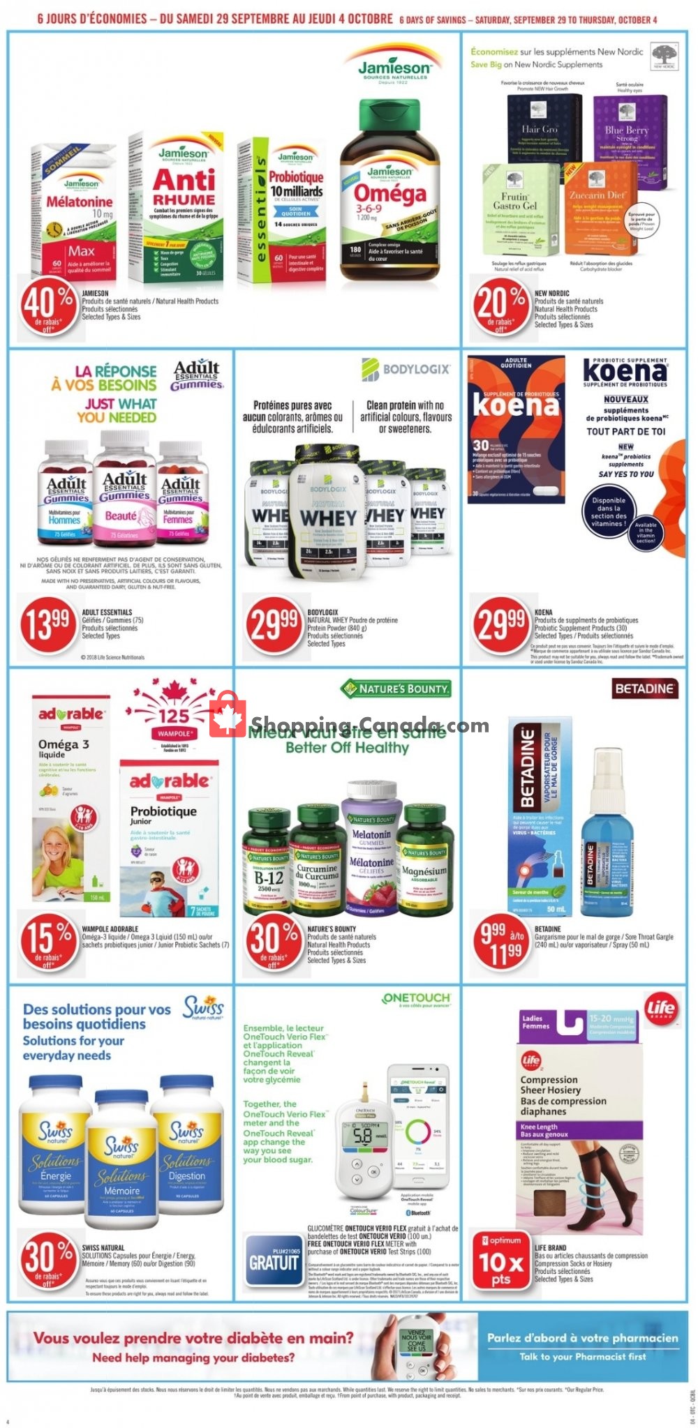 Pharmaprix flyer from Saturday September 29, 2018 to Thursday October 4, 2018 - page 6