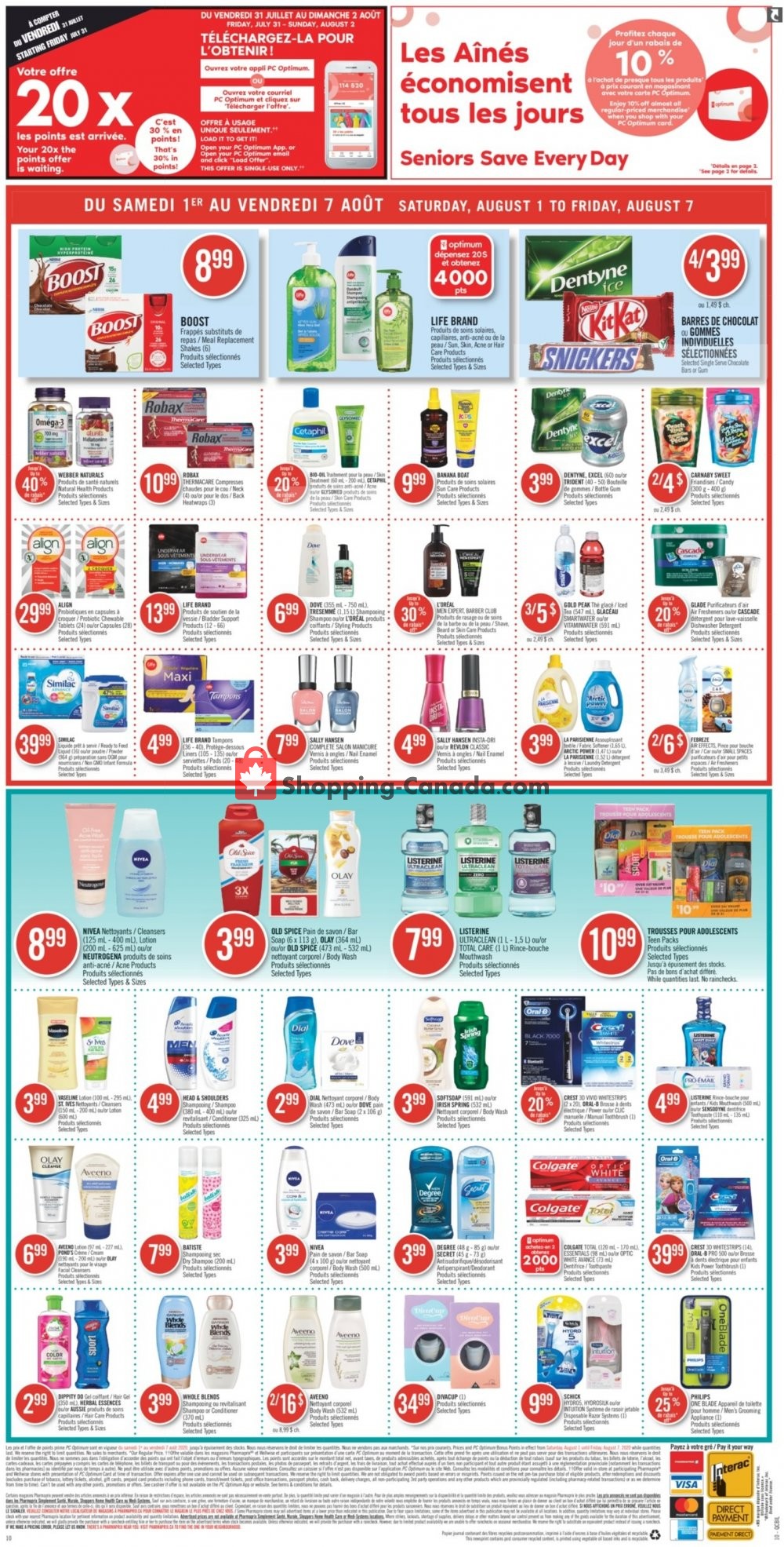 Pharmaprix flyer from Saturday August 1, 2020 to Friday August 7, 2020 - page 14