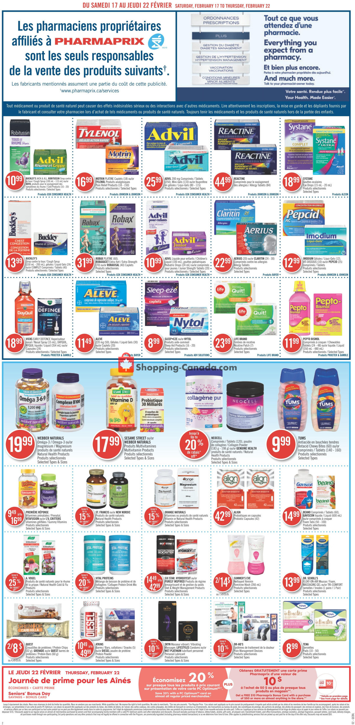 Pharmaprix flyer from Saturday February 17, 2024 to Thursday February 22, 2024 - page 4