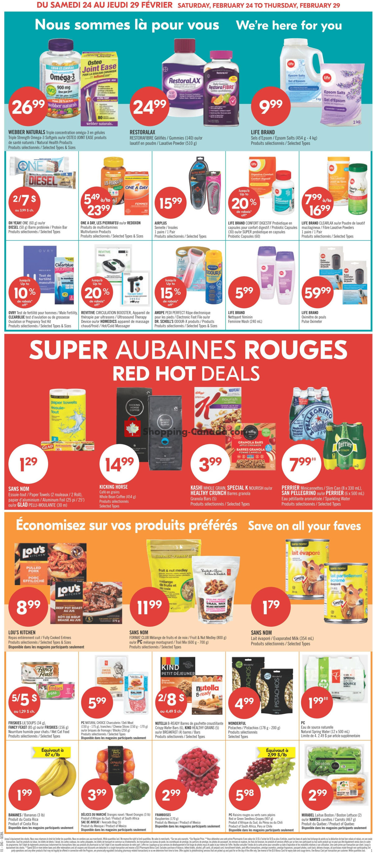 Pharmaprix flyer from Saturday February 24, 2024 to Thursday February 29, 2024 - page 15