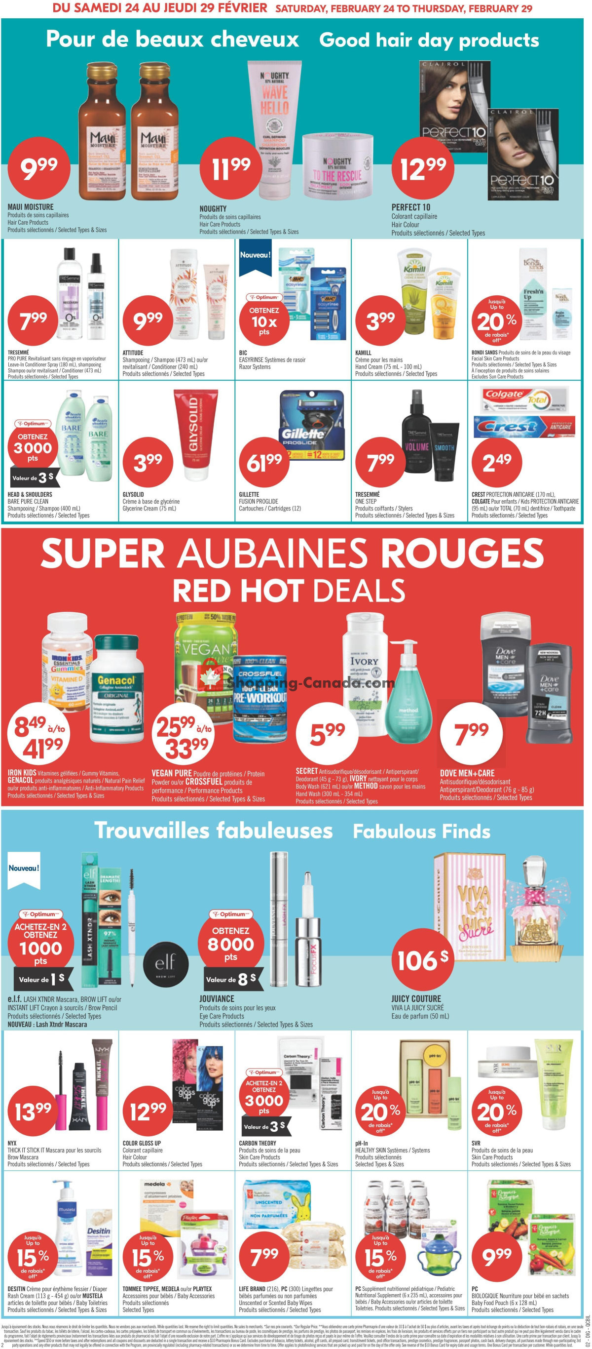 Pharmaprix flyer from Saturday February 24, 2024 to Thursday February 29, 2024 - page 16