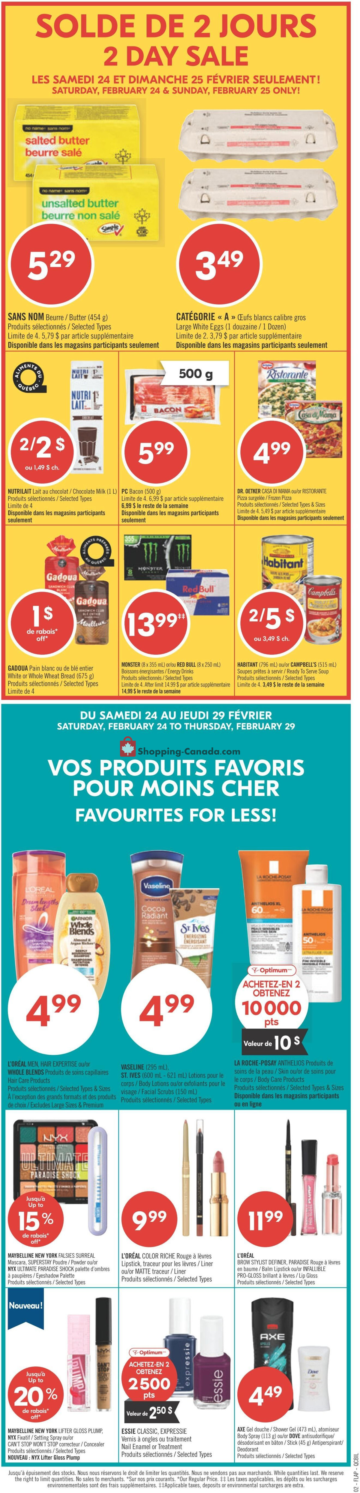 Pharmaprix flyer from Saturday February 24, 2024 to Thursday February 29, 2024 - page 2