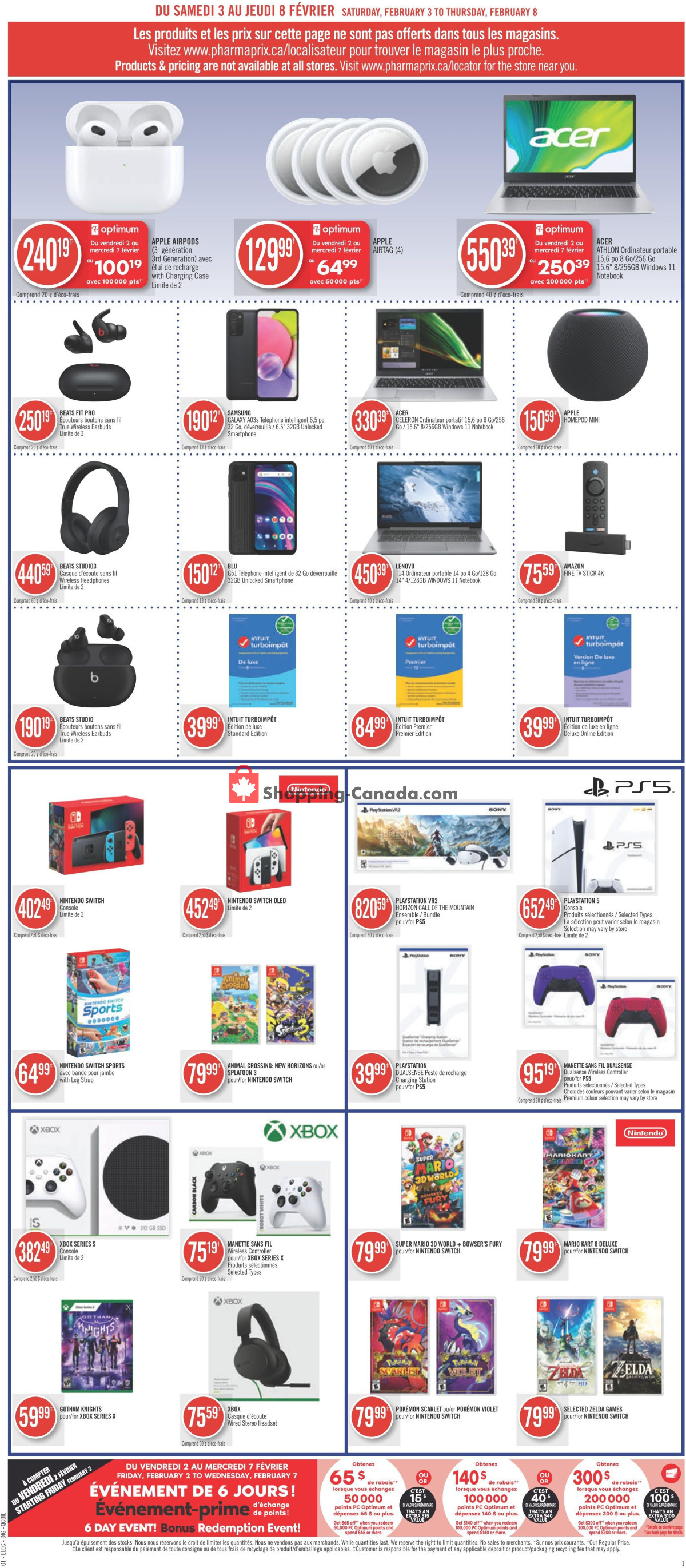 Pharmaprix flyer from Saturday February 3, 2024 to Thursday February 8, 2024 - page 14