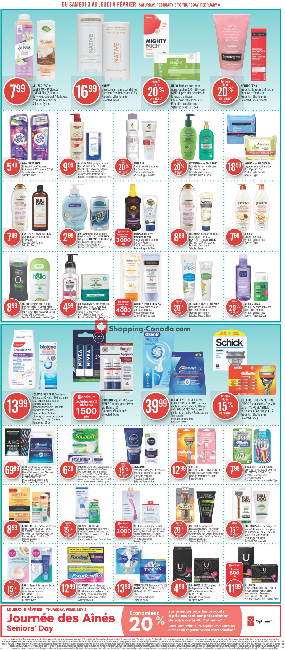 Pharmaprix flyer from Saturday February 3, 2024 to Thursday February 8, 2024 - page 8