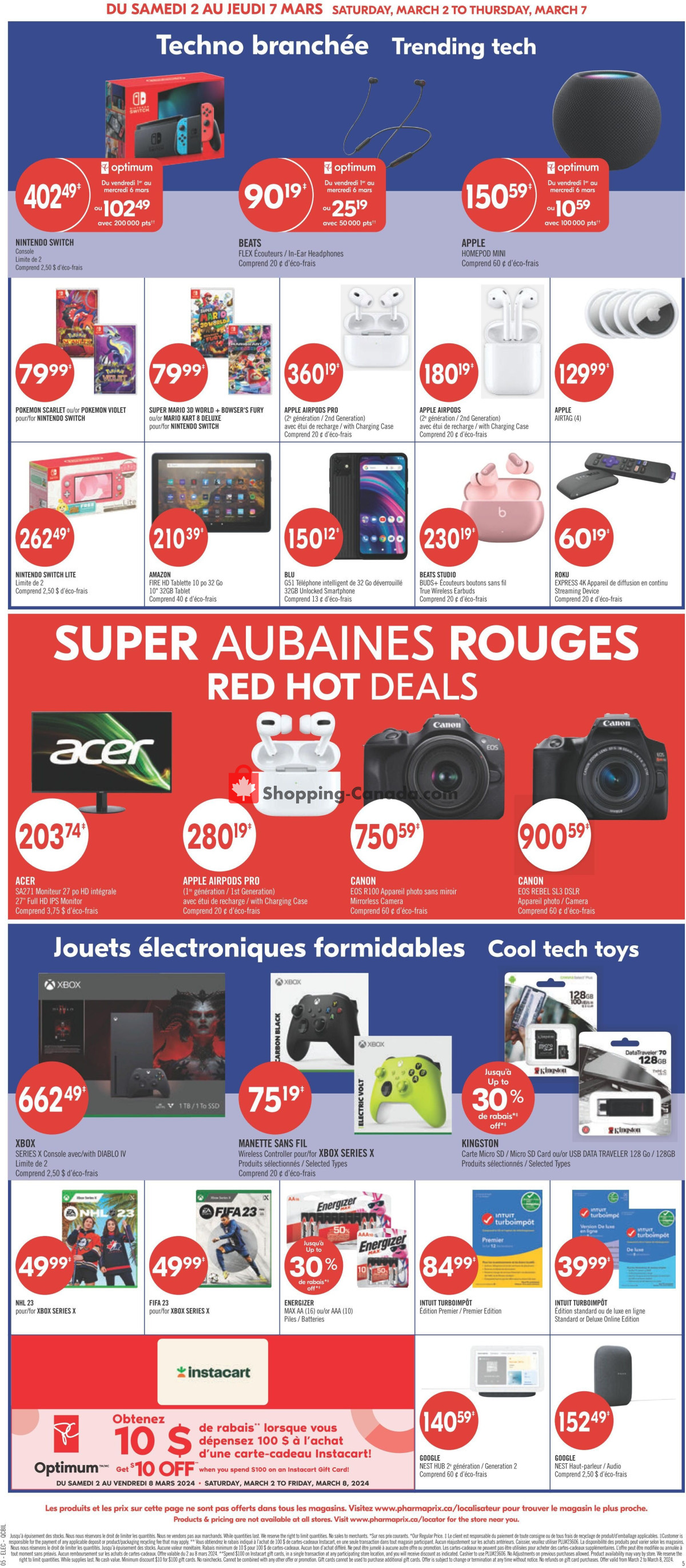 Pharmaprix flyer from Saturday March 2, 2024 to Thursday March 7, 2024 - page 10