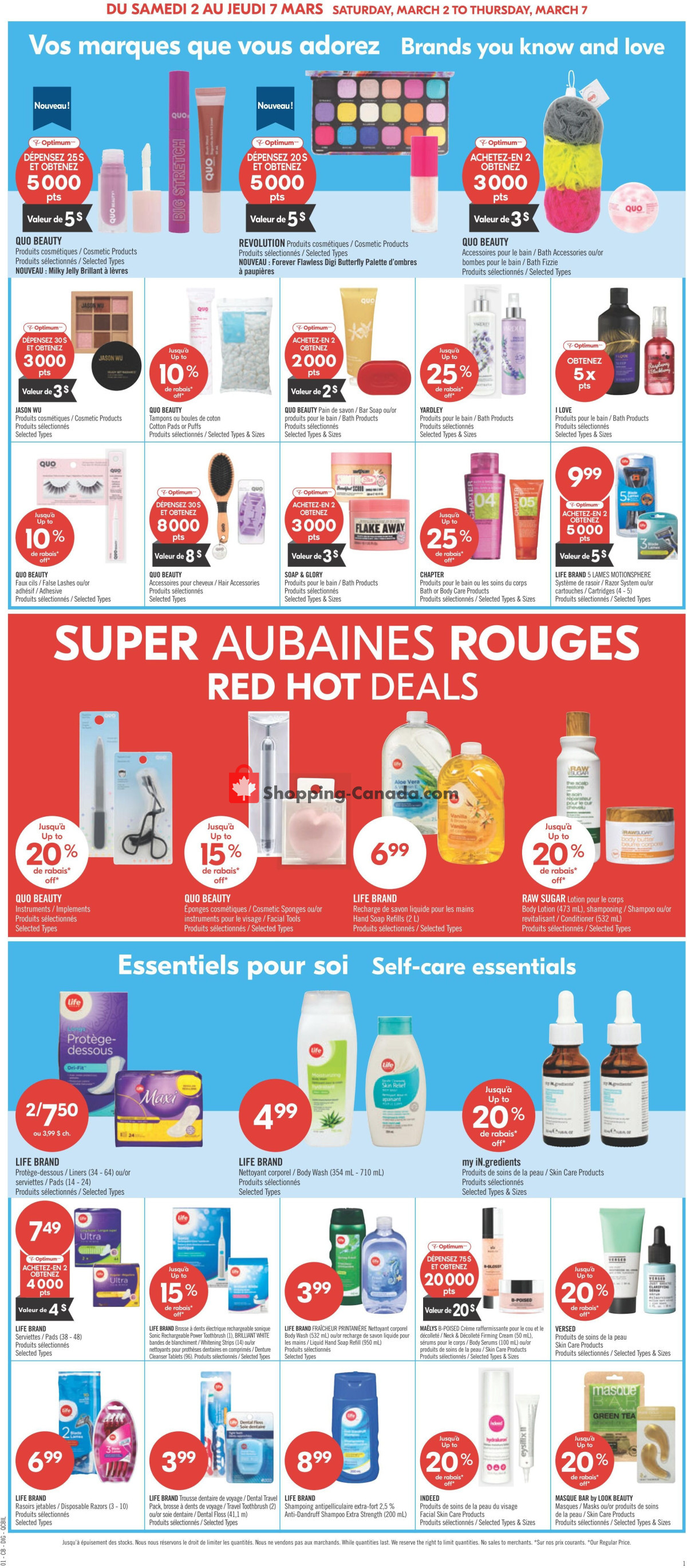 Pharmaprix flyer from Saturday March 2, 2024 to Thursday March 7, 2024 - page 14