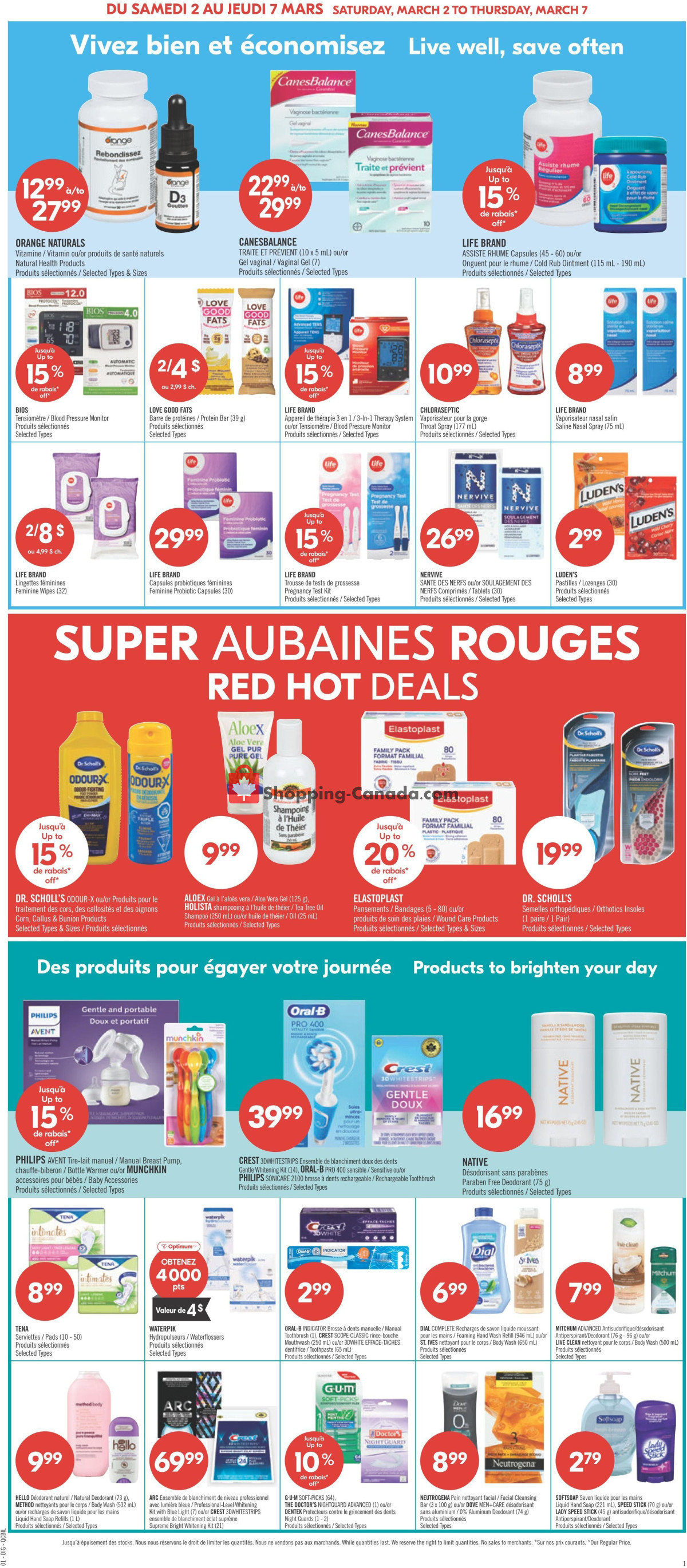 Pharmaprix flyer from Saturday March 2, 2024 to Thursday March 7, 2024 - page 16