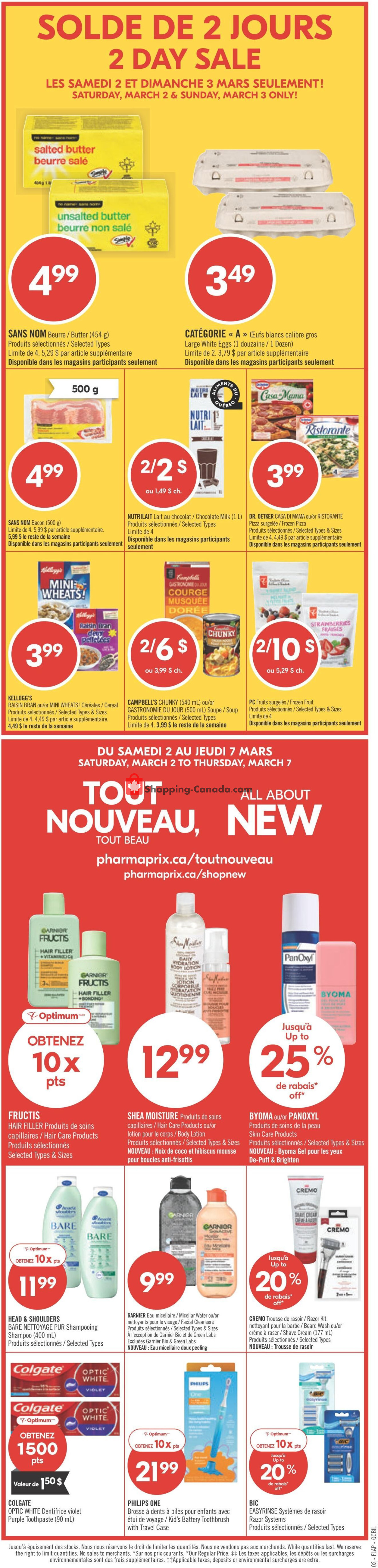 Pharmaprix flyer from Saturday March 2, 2024 to Thursday March 7, 2024 - page 2