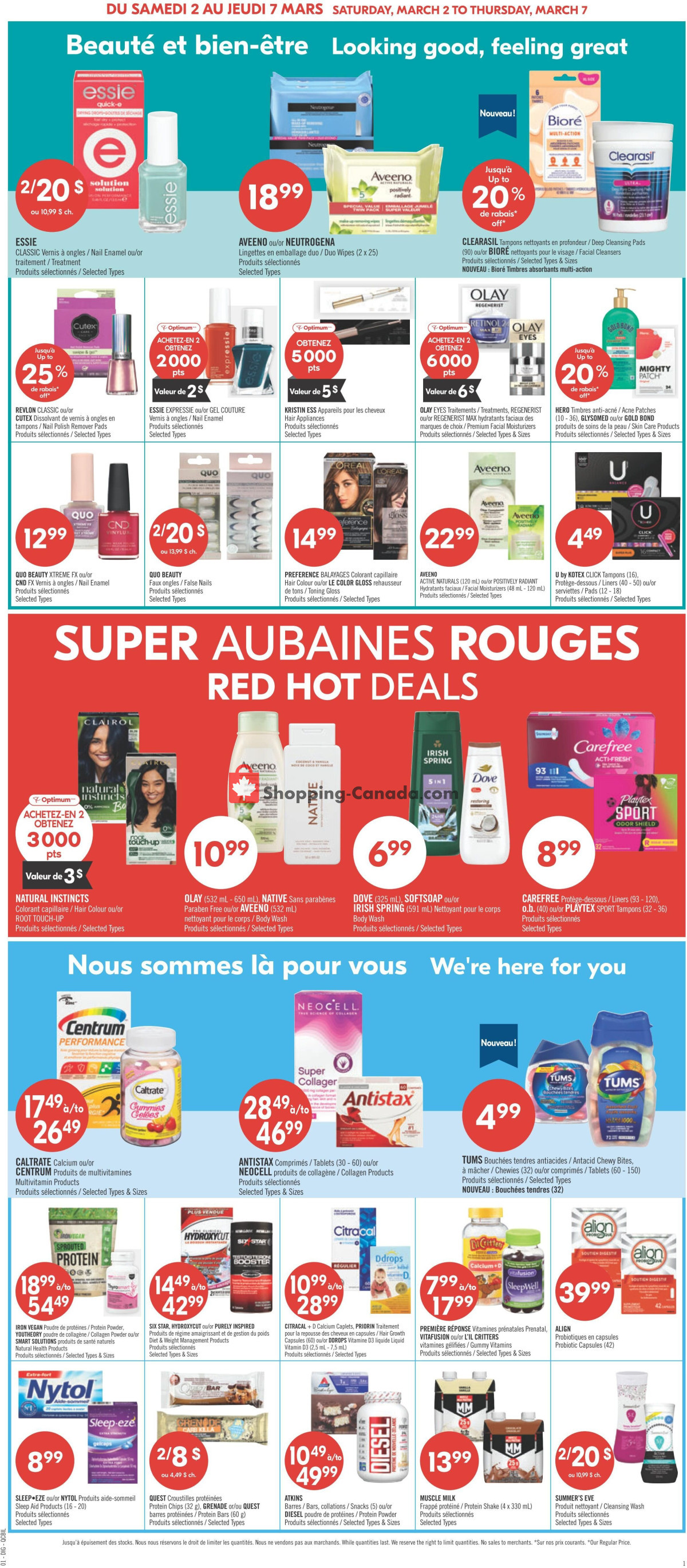 Pharmaprix flyer from Saturday March 2, 2024 to Thursday March 7, 2024 - page 8