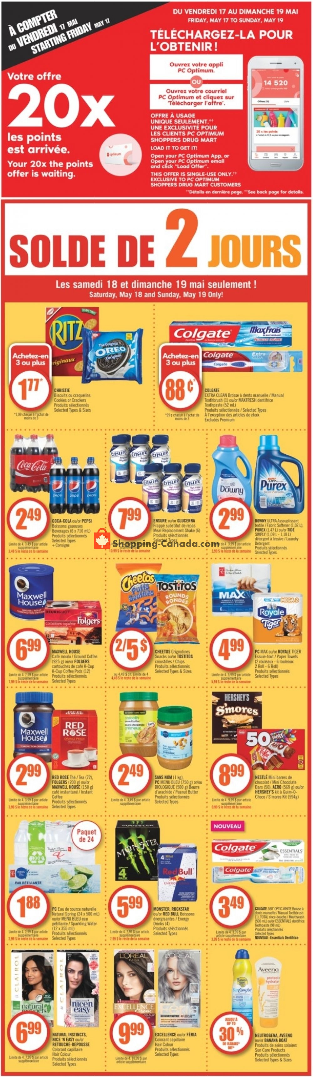 Pharmaprix flyer from Saturday May 18, 2019 to Thursday May 23, 2019 - page 1
