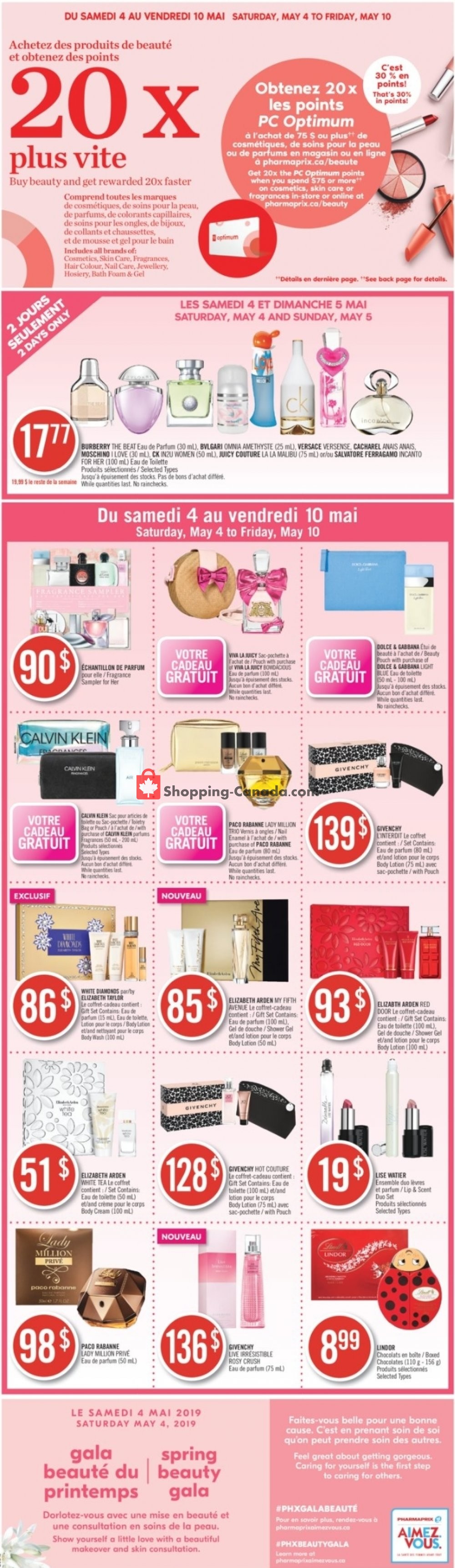 Pharmaprix flyer from Saturday May 4, 2019 to Friday May 10, 2019 - page 1