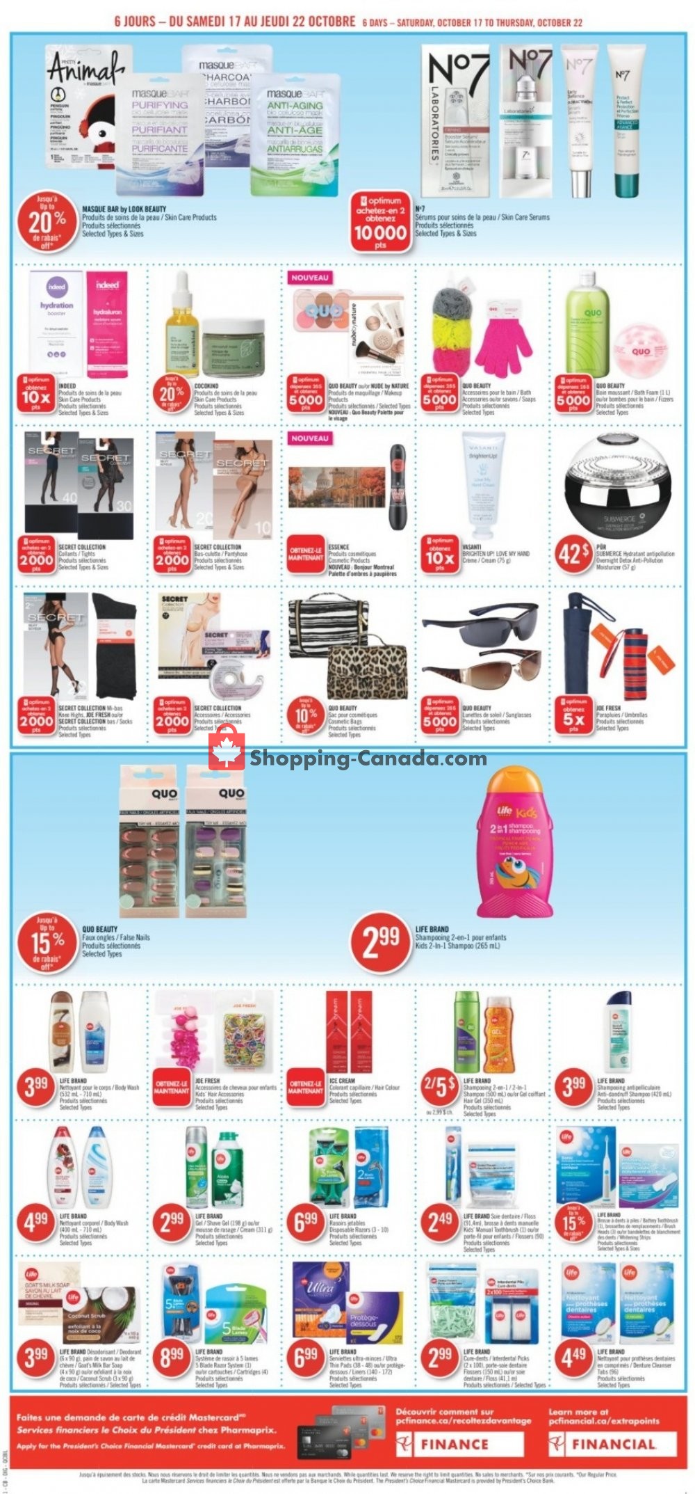Pharmaprix flyer from Saturday October 17, 2020 to Thursday October 22, 2020 - page 22