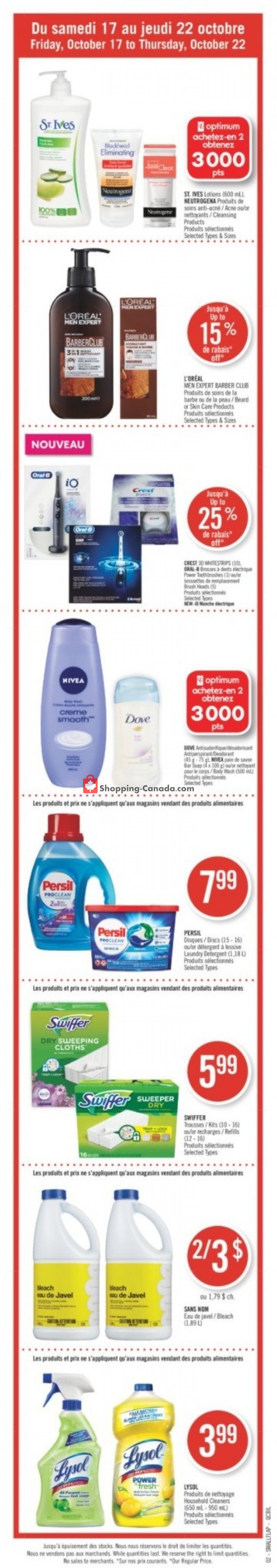 Pharmaprix flyer from Saturday October 17, 2020 to Thursday October 22, 2020 - page 3