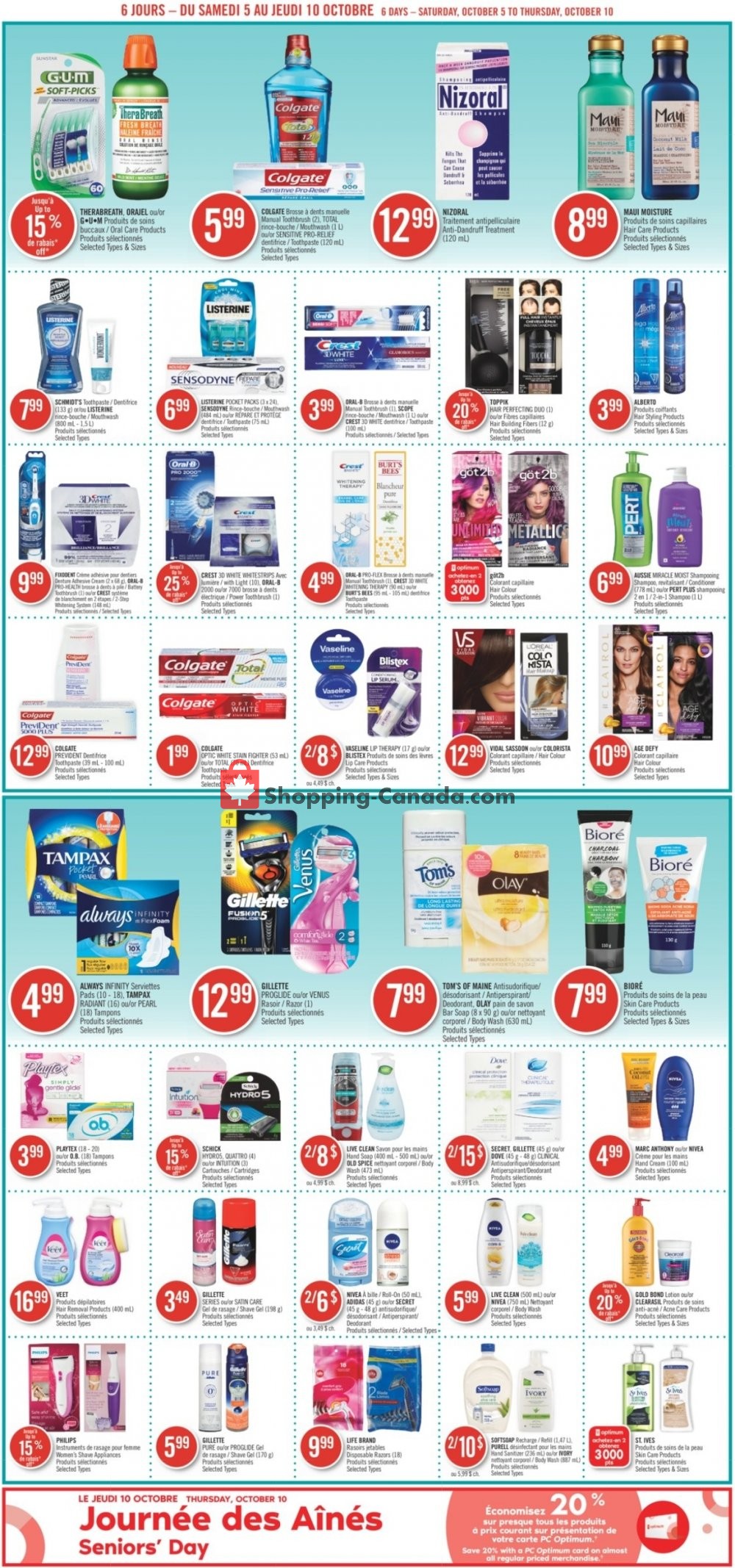 Pharmaprix flyer from Saturday October 5, 2019 to Thursday October 10, 2019 - page 15