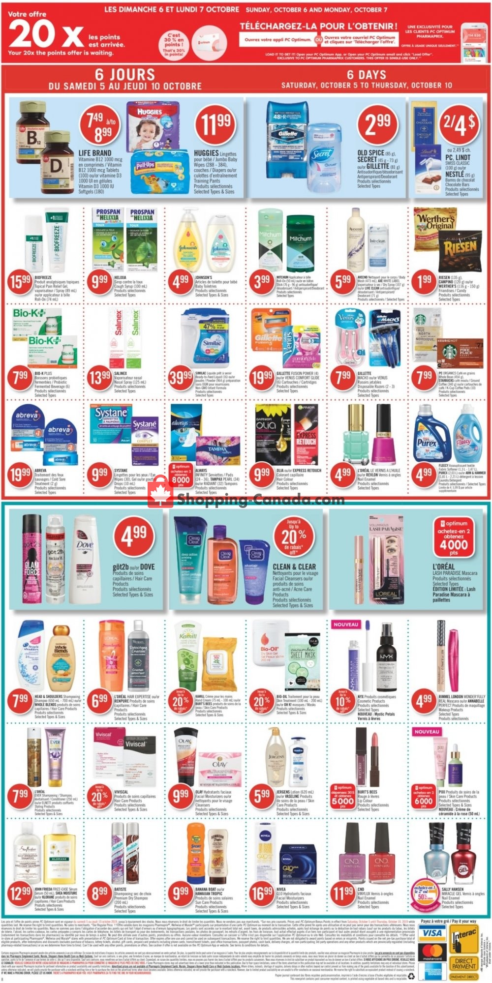 Pharmaprix flyer from Saturday October 5, 2019 to Thursday October 10, 2019 - page 18