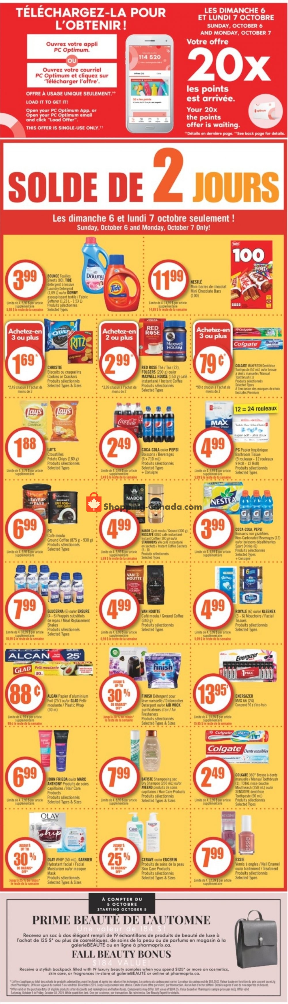 Pharmaprix flyer from Saturday October 5, 2019 to Thursday October 10, 2019 - page 3