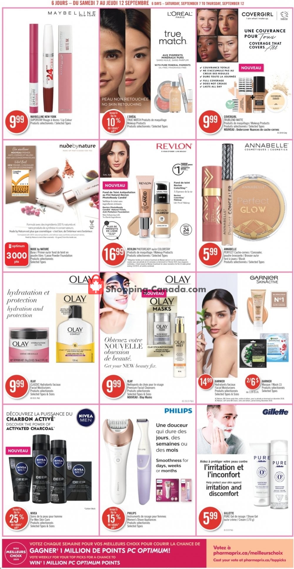Pharmaprix flyer from Saturday September 7, 2019 to Thursday September 12, 2019 - page 19