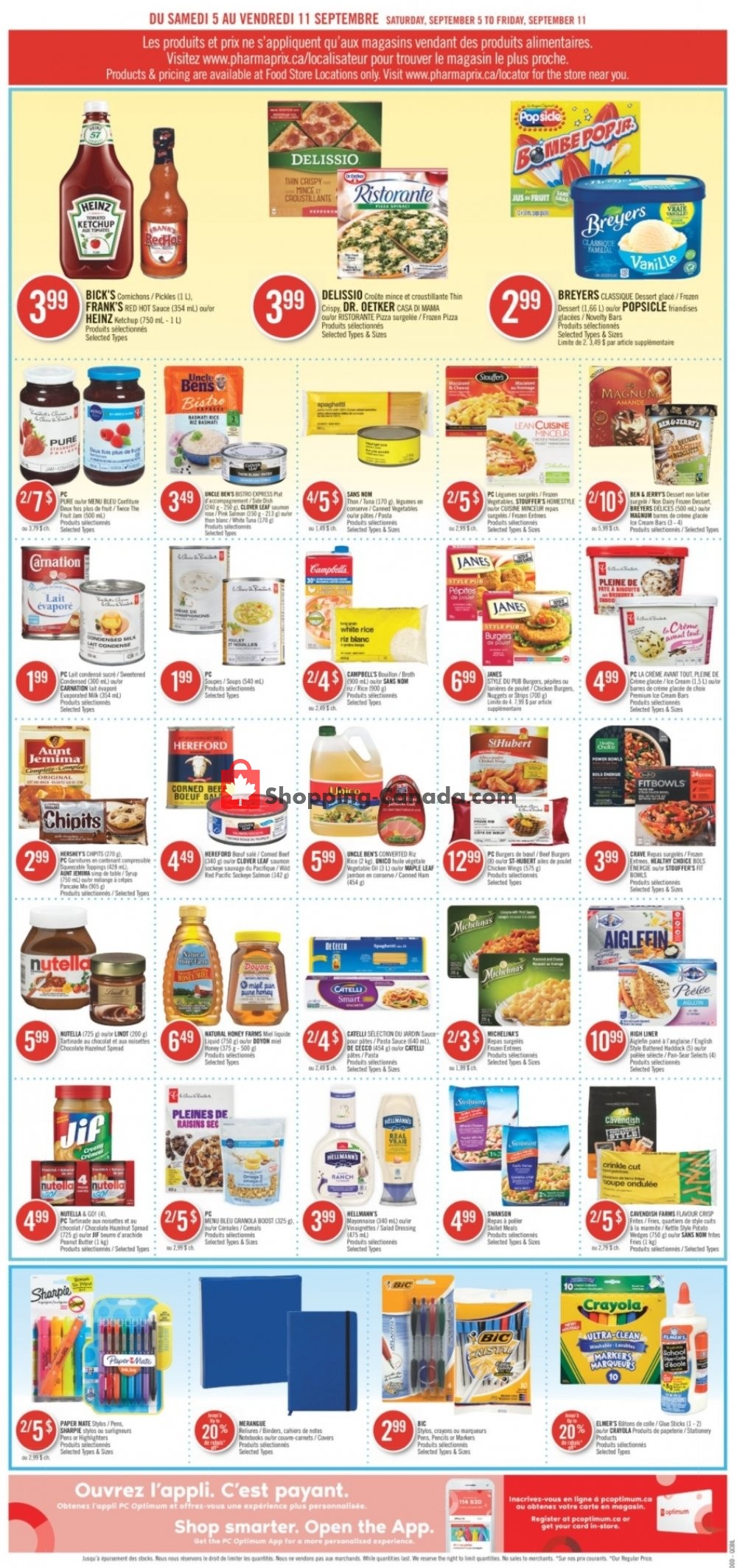 Pharmaprix flyer from Saturday September 5, 2020 to Friday September 11, 2020 - page 11