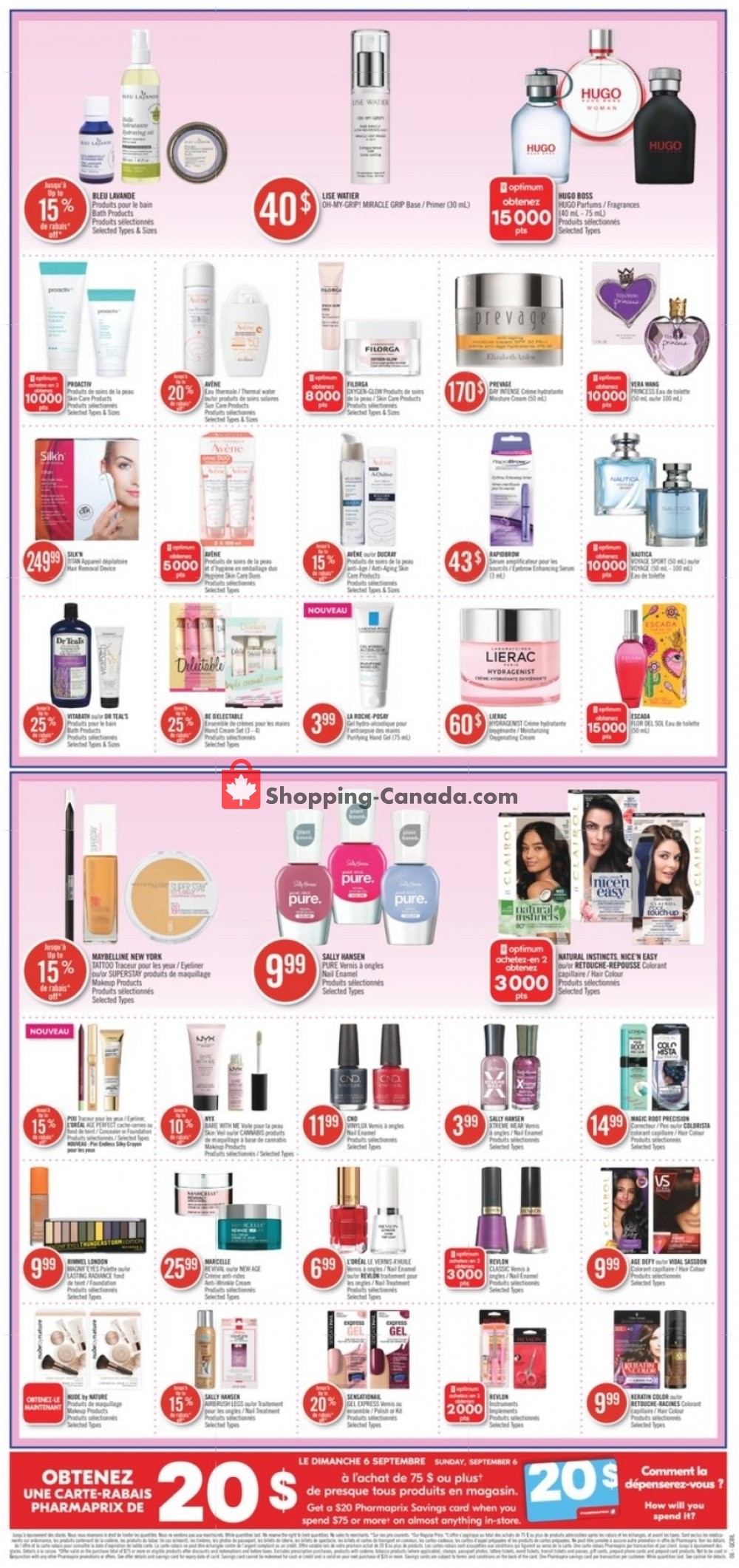 Pharmaprix flyer from Saturday September 5, 2020 to Friday September 11, 2020 - page 20