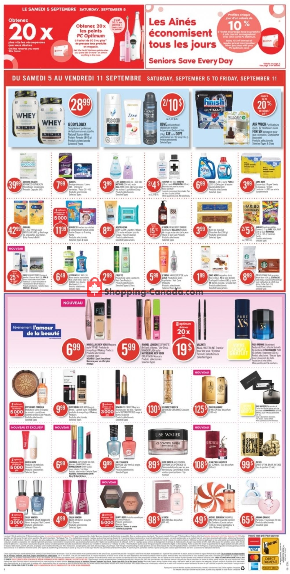 Pharmaprix flyer from Saturday September 5, 2020 to Friday September 11, 2020 - page 22