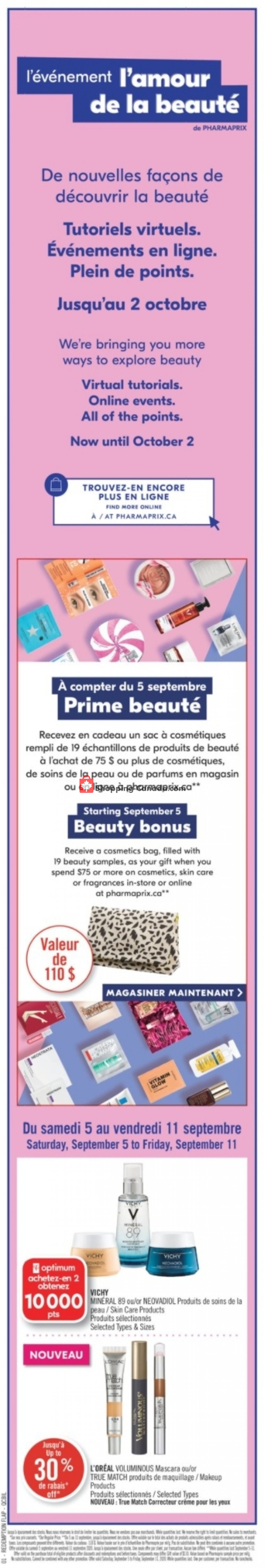 Pharmaprix flyer from Saturday September 5, 2020 to Friday September 11, 2020 - page 3
