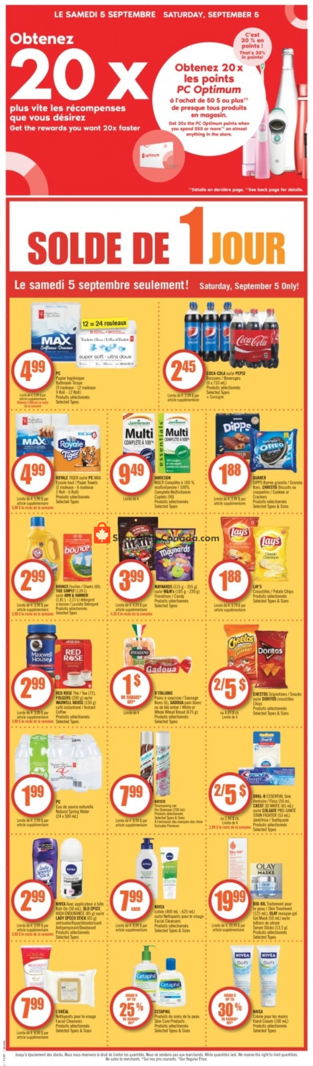 Pharmaprix flyer from Saturday September 5, 2020 to Friday September 11, 2020 - page 5