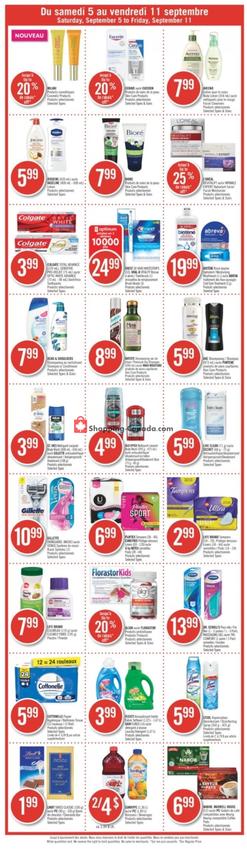 Pharmaprix flyer from Saturday September 5, 2020 to Friday September 11, 2020 - page 6