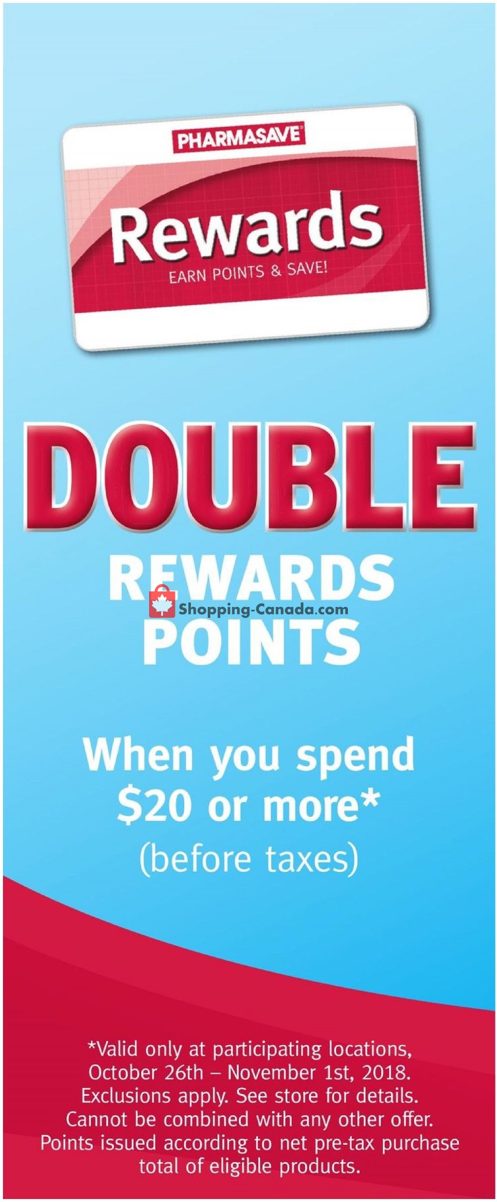 Pharmasave flyer from Friday October 26, 2018 to Thursday November 1, 2018 - page 2
