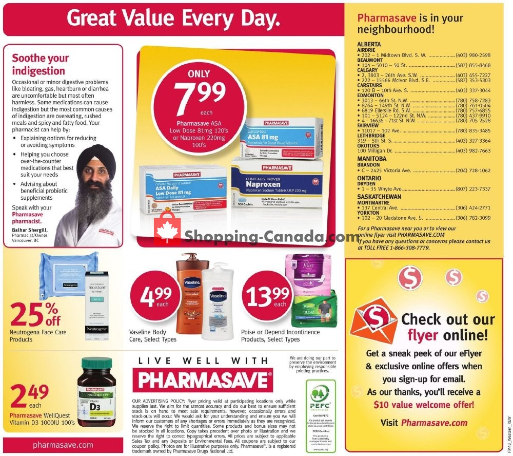 Pharmasave flyer from Friday October 26, 2018 to Thursday November 1, 2018 - page 7
