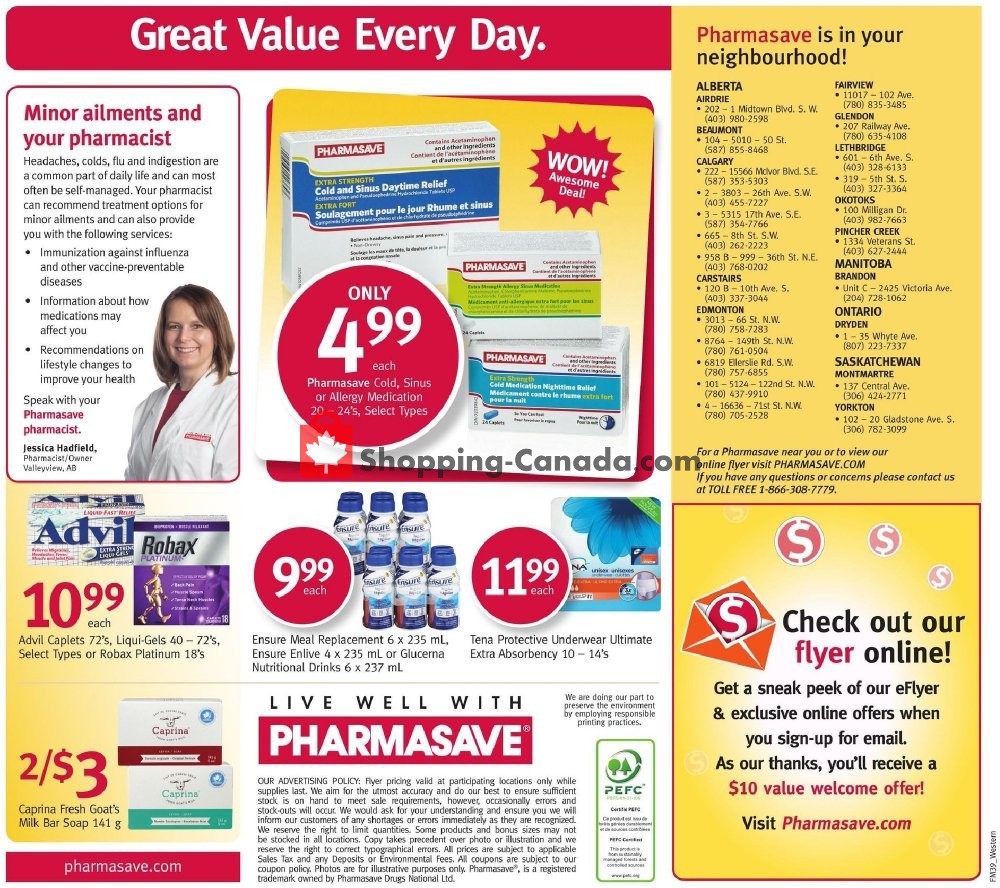 Pharmasave flyer from Friday September 28, 2018 to Thursday October 4, 2018 - page 7