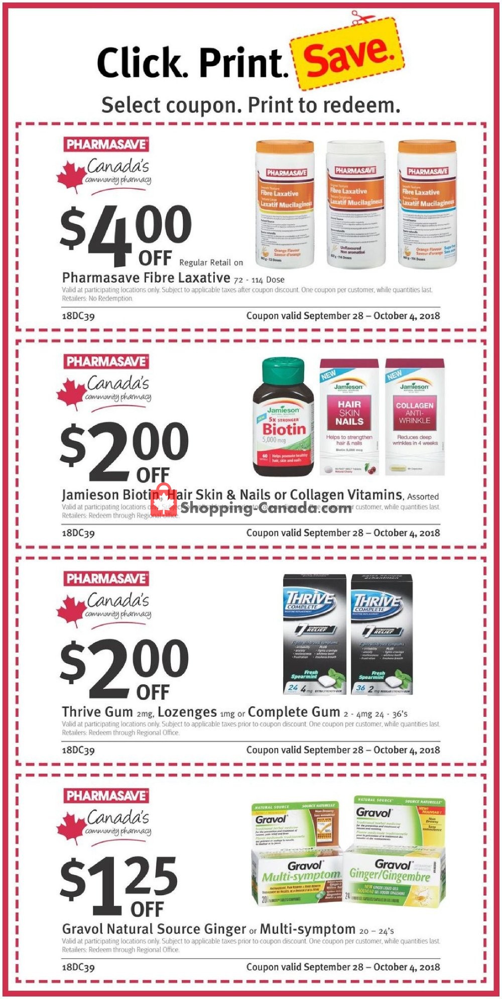 Pharmasave flyer from Friday September 28, 2018 to Thursday October 4, 2018 - page 2