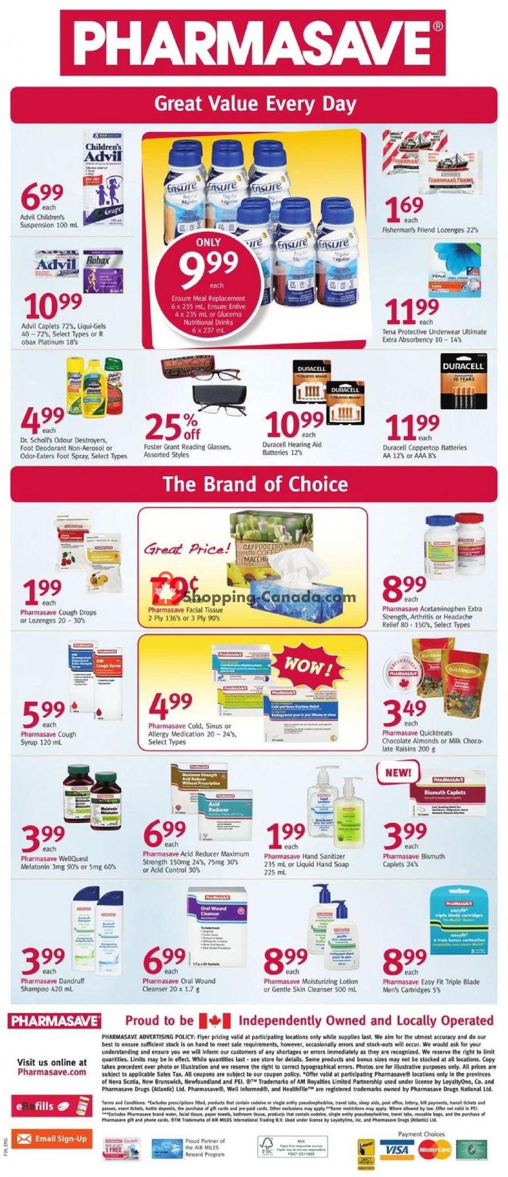 Pharmasave flyer from Friday September 28, 2018 to Thursday October 4, 2018 - page 9