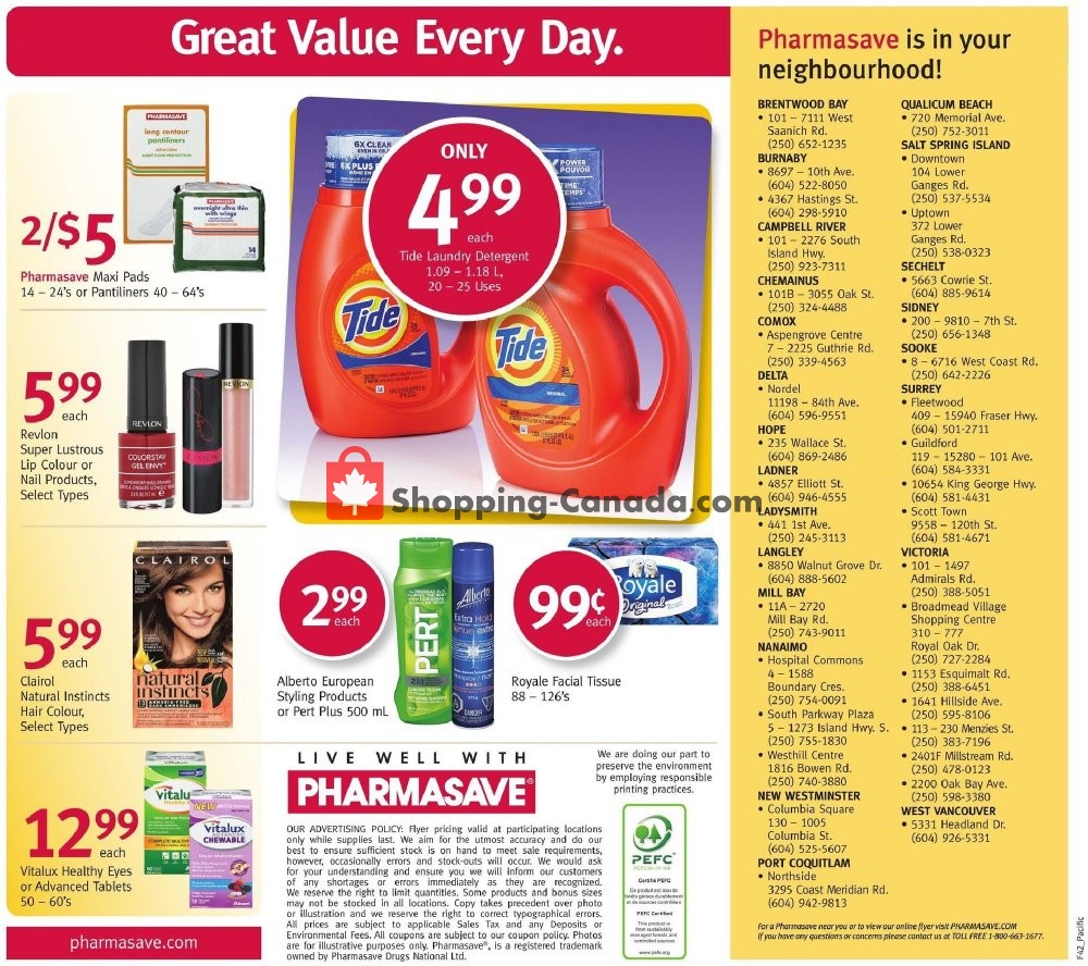 Pharmasave flyer from Friday October 19, 2018 to Thursday October 25, 2018 - page 16
