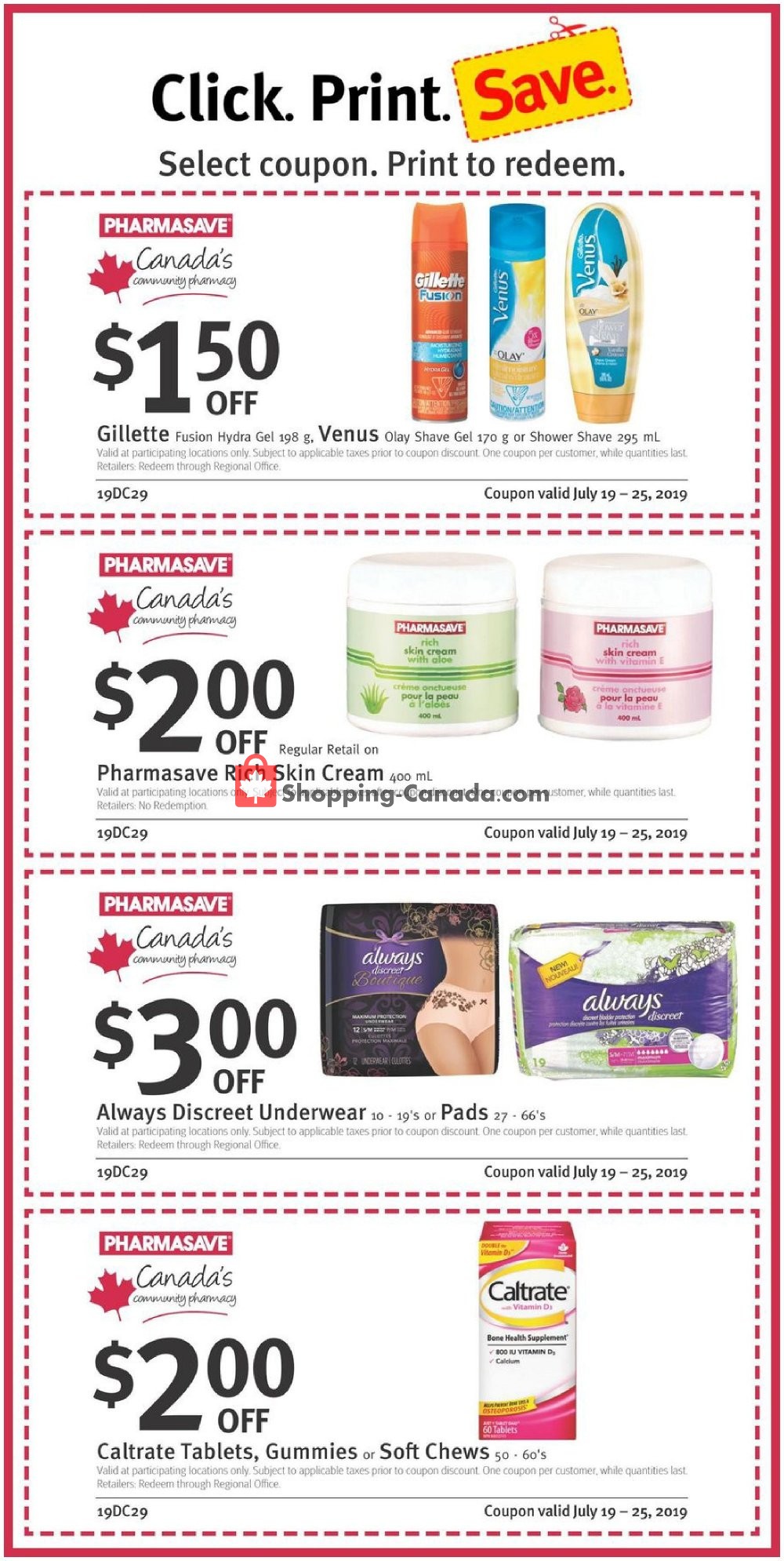 Pharmasave flyer from Friday July 19, 2019 to Thursday July 25, 2019 - page 4