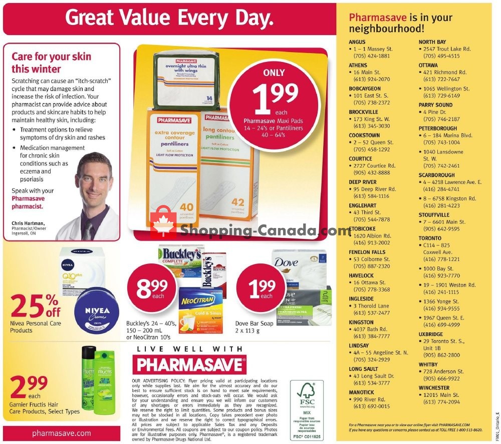 Pharmasave flyer from Friday January 4, 2019 to Thursday January 10, 2019 - page 7