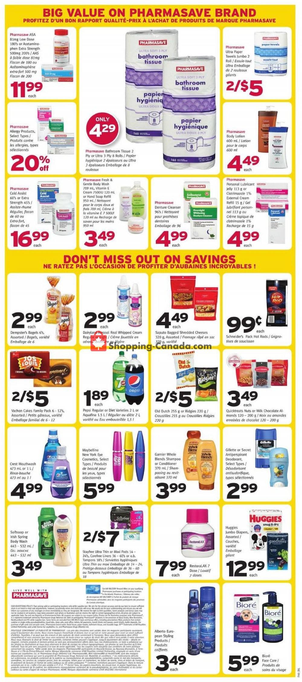 Pharmasave flyer from Friday October 4, 2019 to Thursday October 10, 2019 - page 3