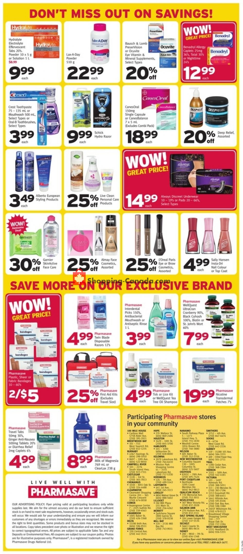 Pharmasave flyer from Friday August 7, 2020 to Thursday August 13, 2020 - page 3