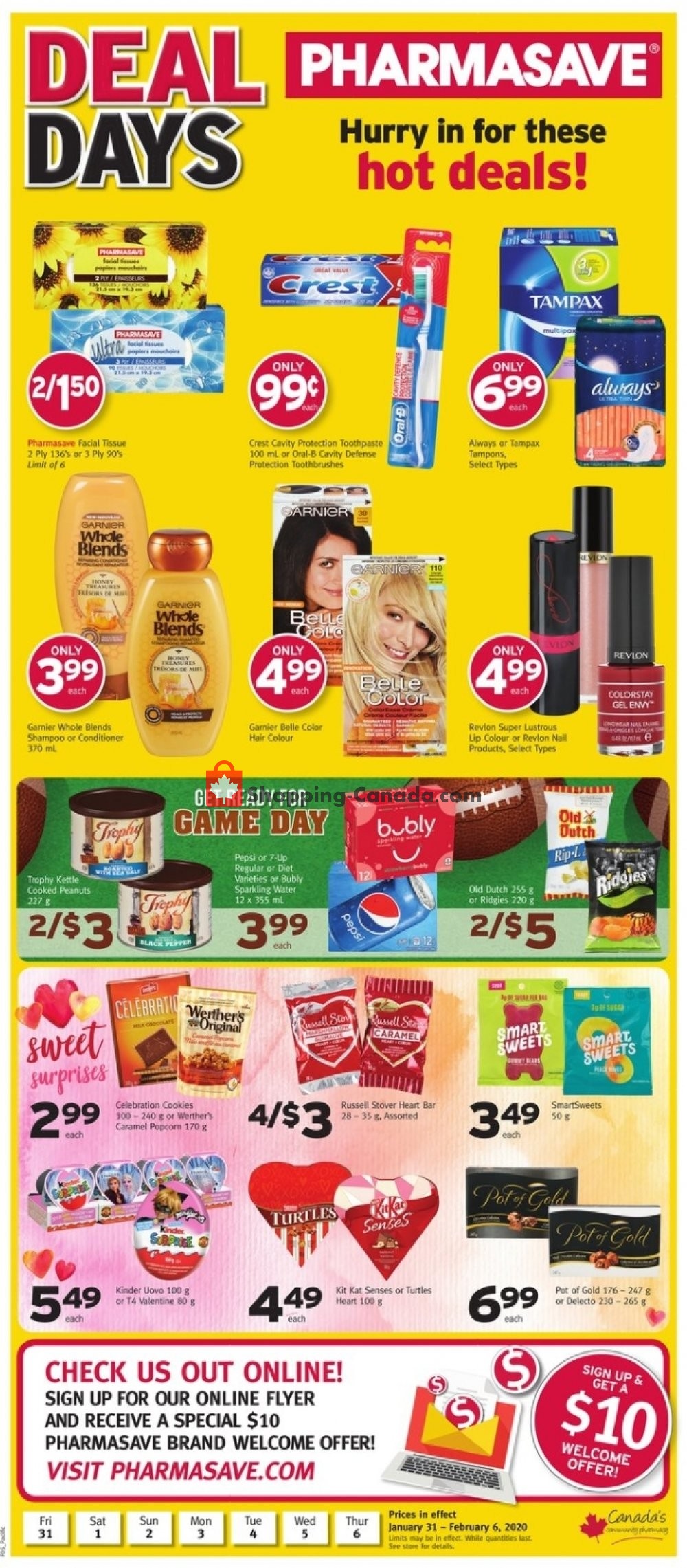 Pharmasave flyer from Friday January 31, 2020 to Thursday February 6, 2020 - page 1