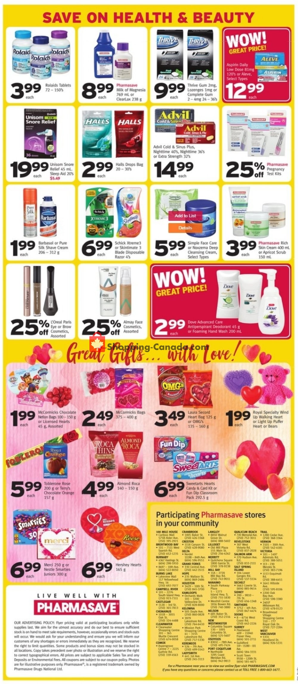 Pharmasave flyer from Friday January 31, 2020 to Thursday February 6, 2020 - page 3