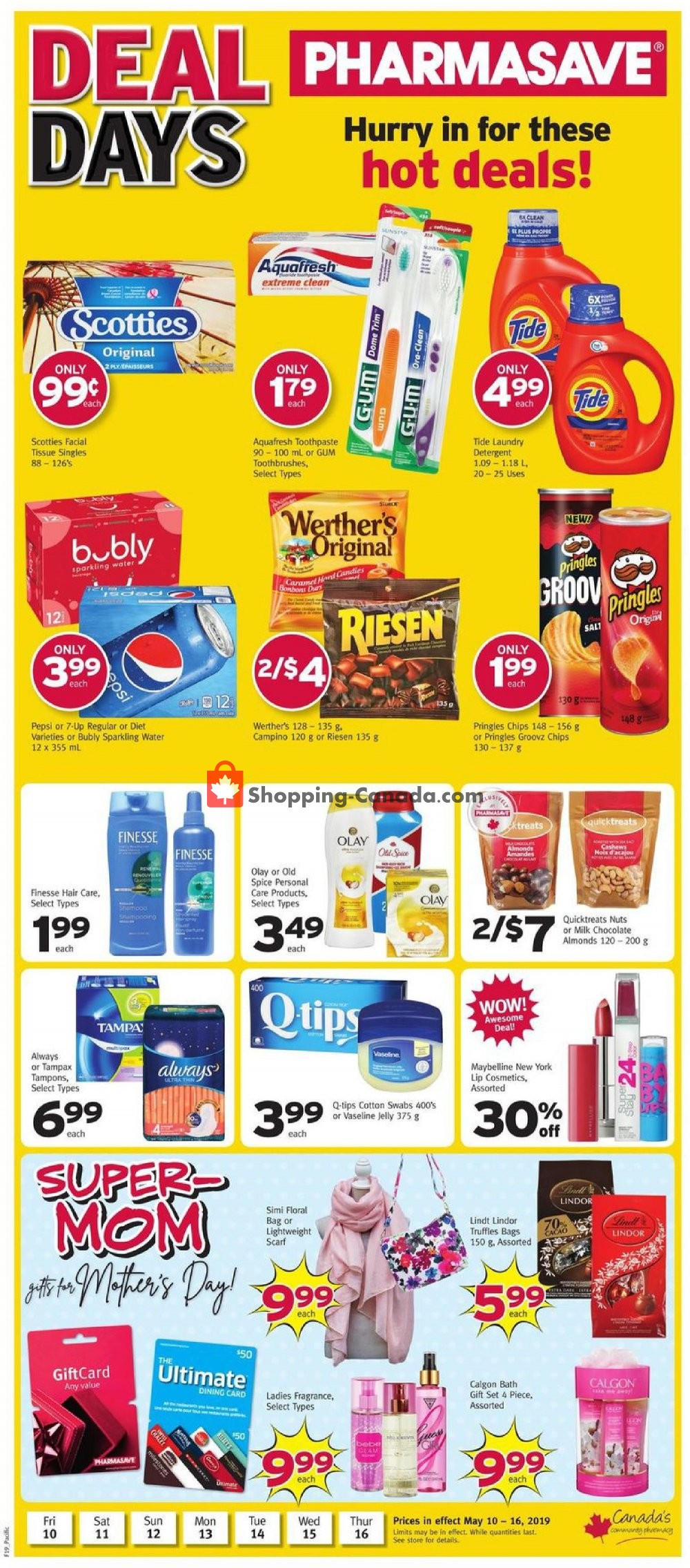Pharmasave flyer from Friday May 10, 2019 to Thursday May 16, 2019 - page 1