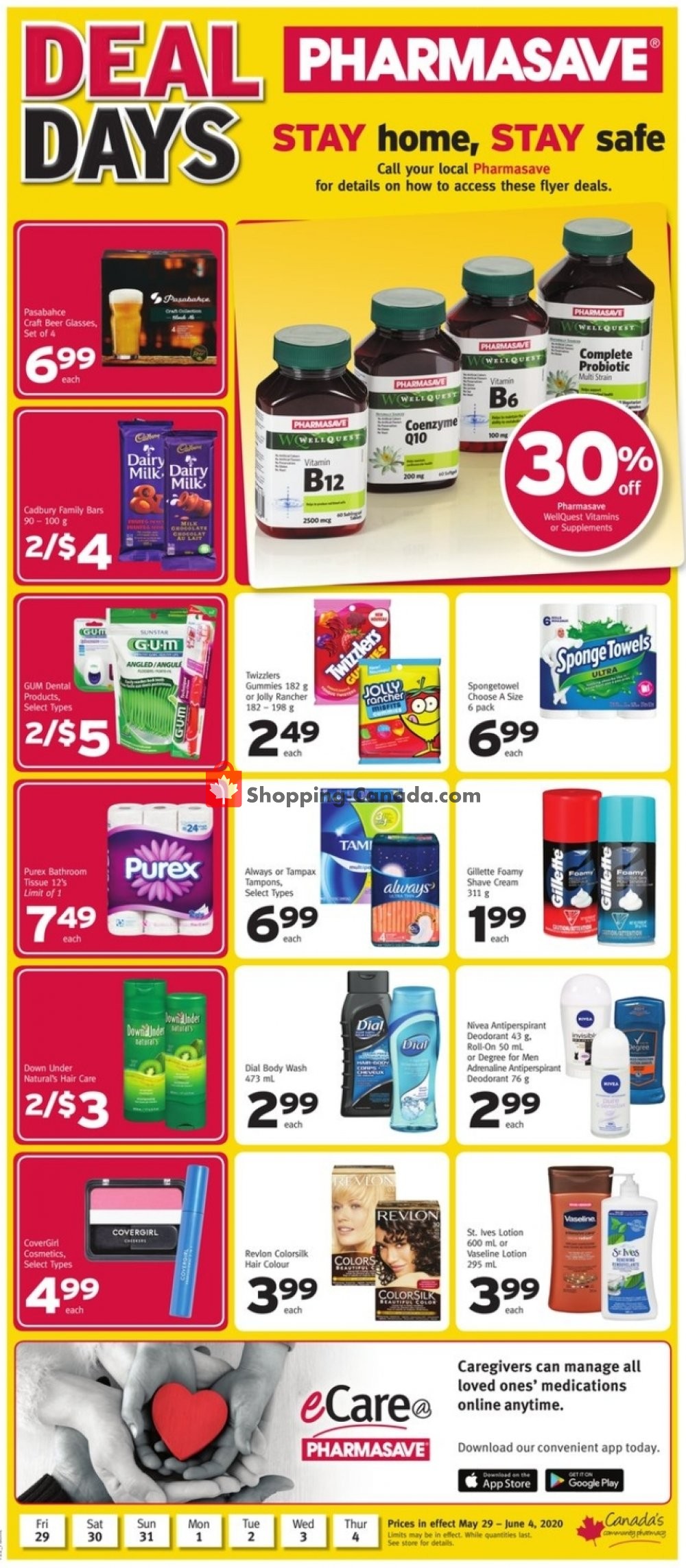 Pharmasave flyer from Friday May 29, 2020 to Thursday June 4, 2020 - page 1