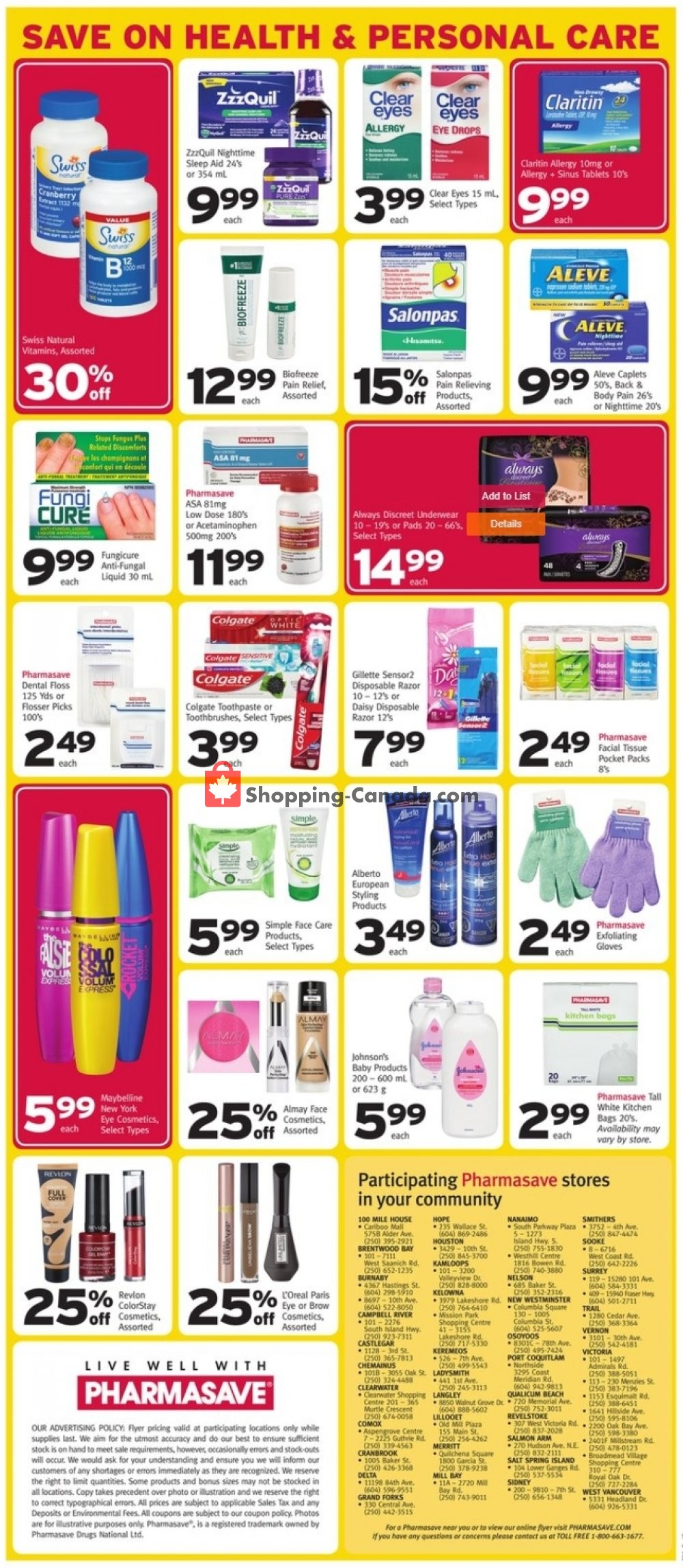 Pharmasave flyer from Friday May 29, 2020 to Thursday June 4, 2020 - page 3