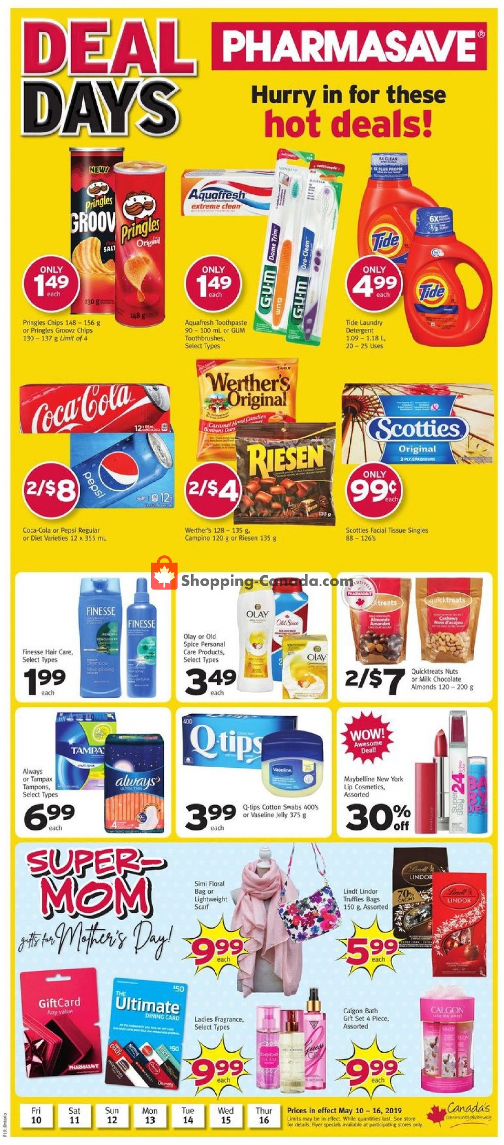 Pharmasave flyer from Friday May 10, 2019 to Thursday May 16, 2019 - page 1