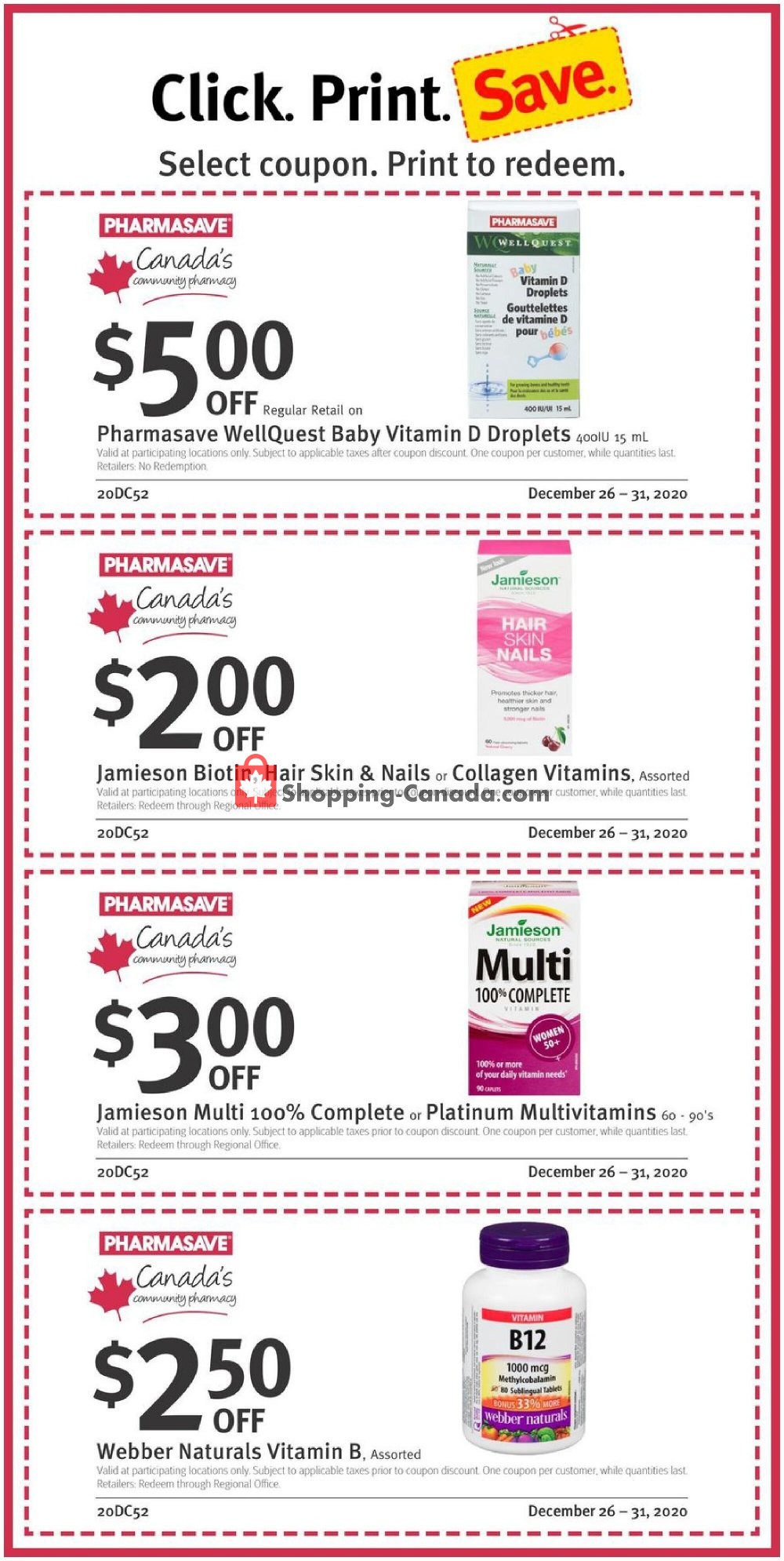 Pharmasave flyer from Saturday December 26, 2020 to Thursday December 31, 2020 - page 3