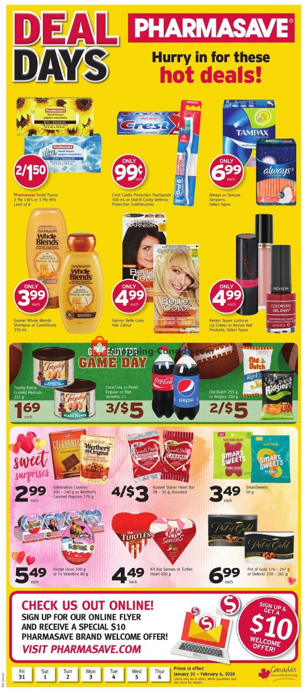 Pharmasave flyer from Friday January 31, 2020 to Thursday February 6, 2020 - page 1
