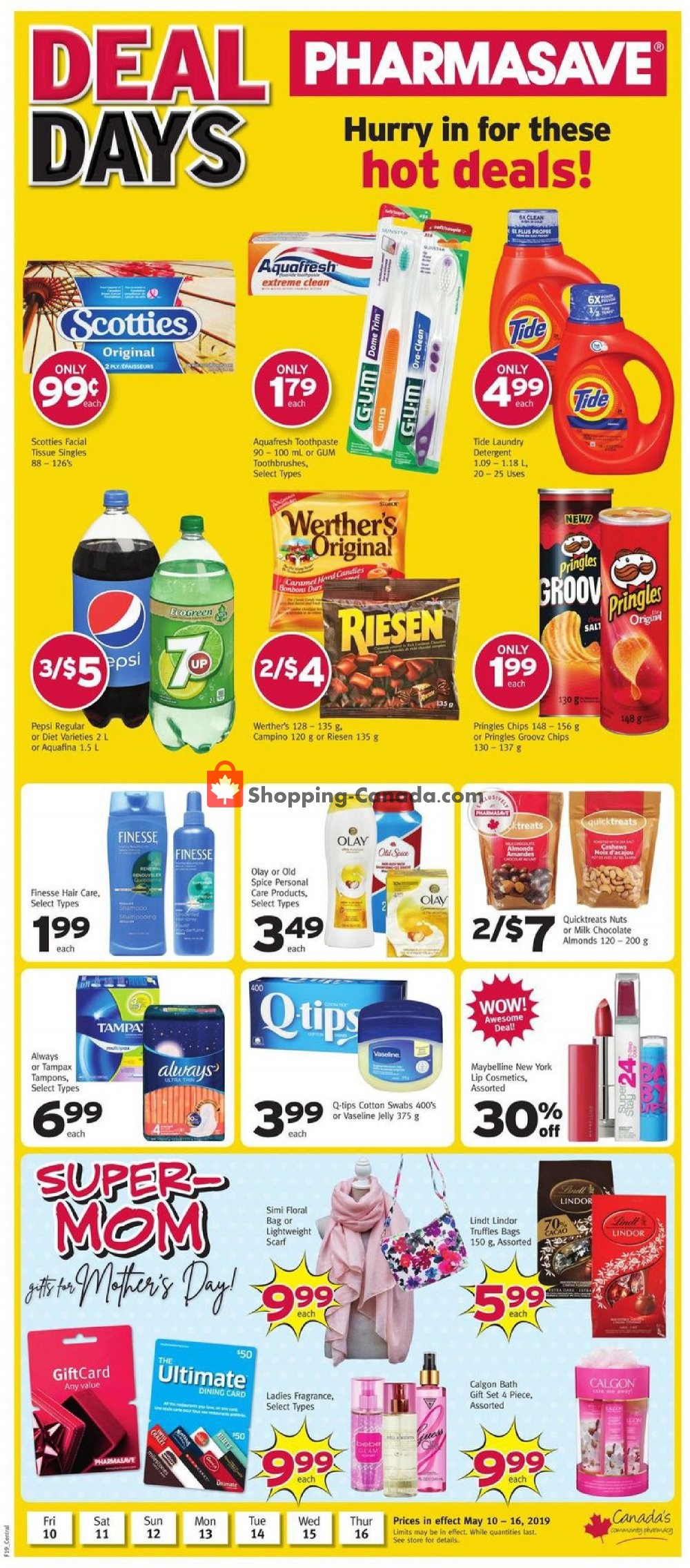 Pharmasave flyer from Friday May 10, 2019 to Thursday May 16, 2019 - page 1