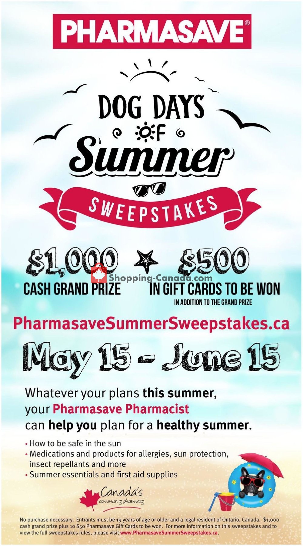 Pharmasave flyer from Friday May 17, 2019 to Thursday May 23, 2019 - page 1